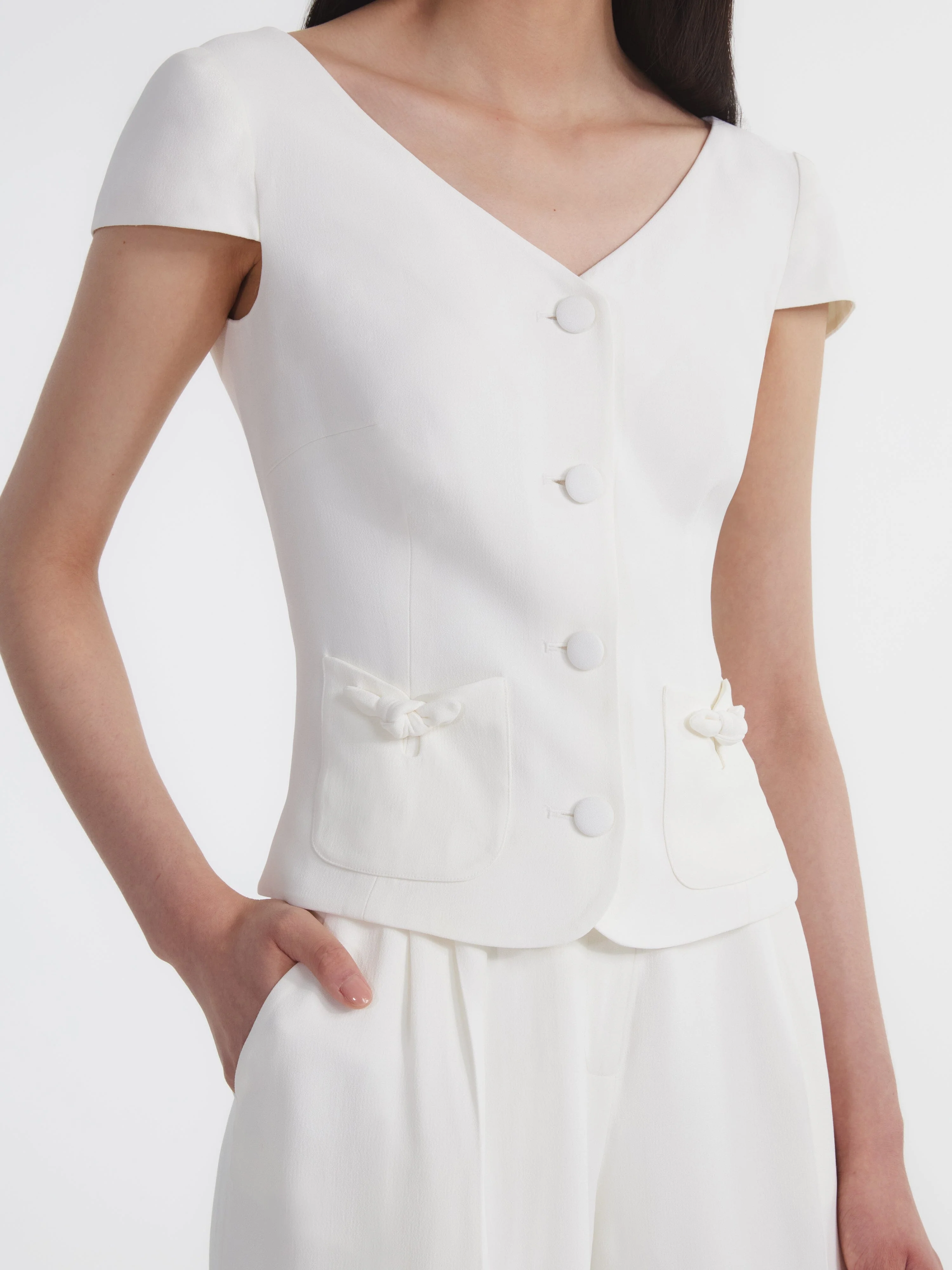 Alma Jacket in Ivory - Image 5