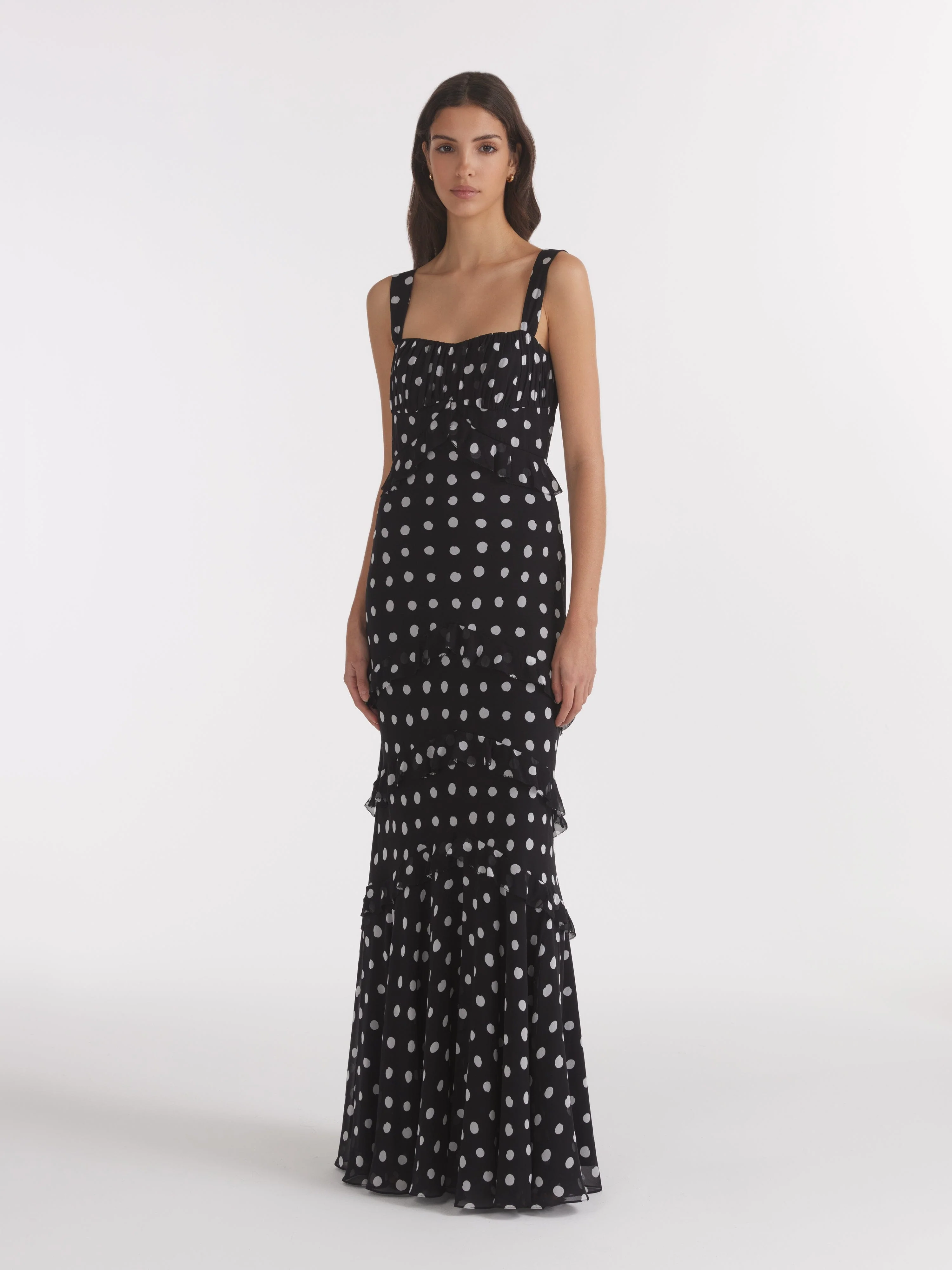 Chandra Dress in Mono Dot - Image 3