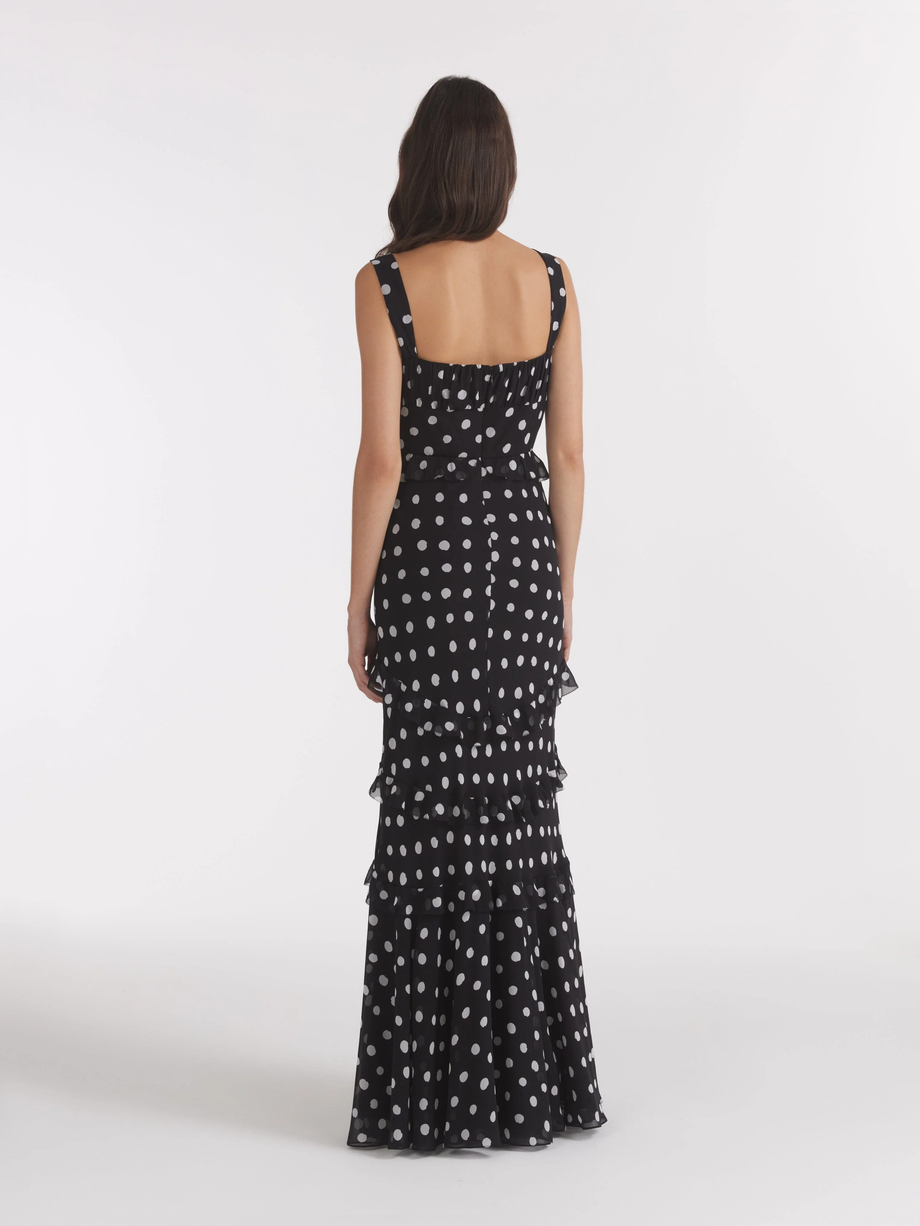 Chandra Dress in Mono Dot - Image 4