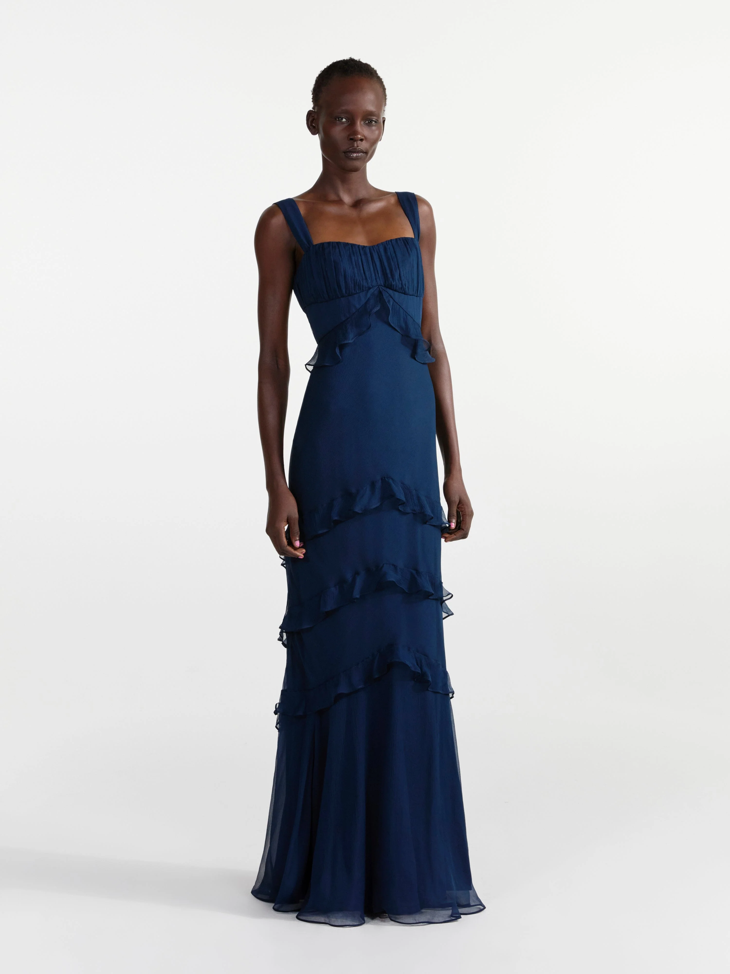 Chandra Dress in Navy - Image 3