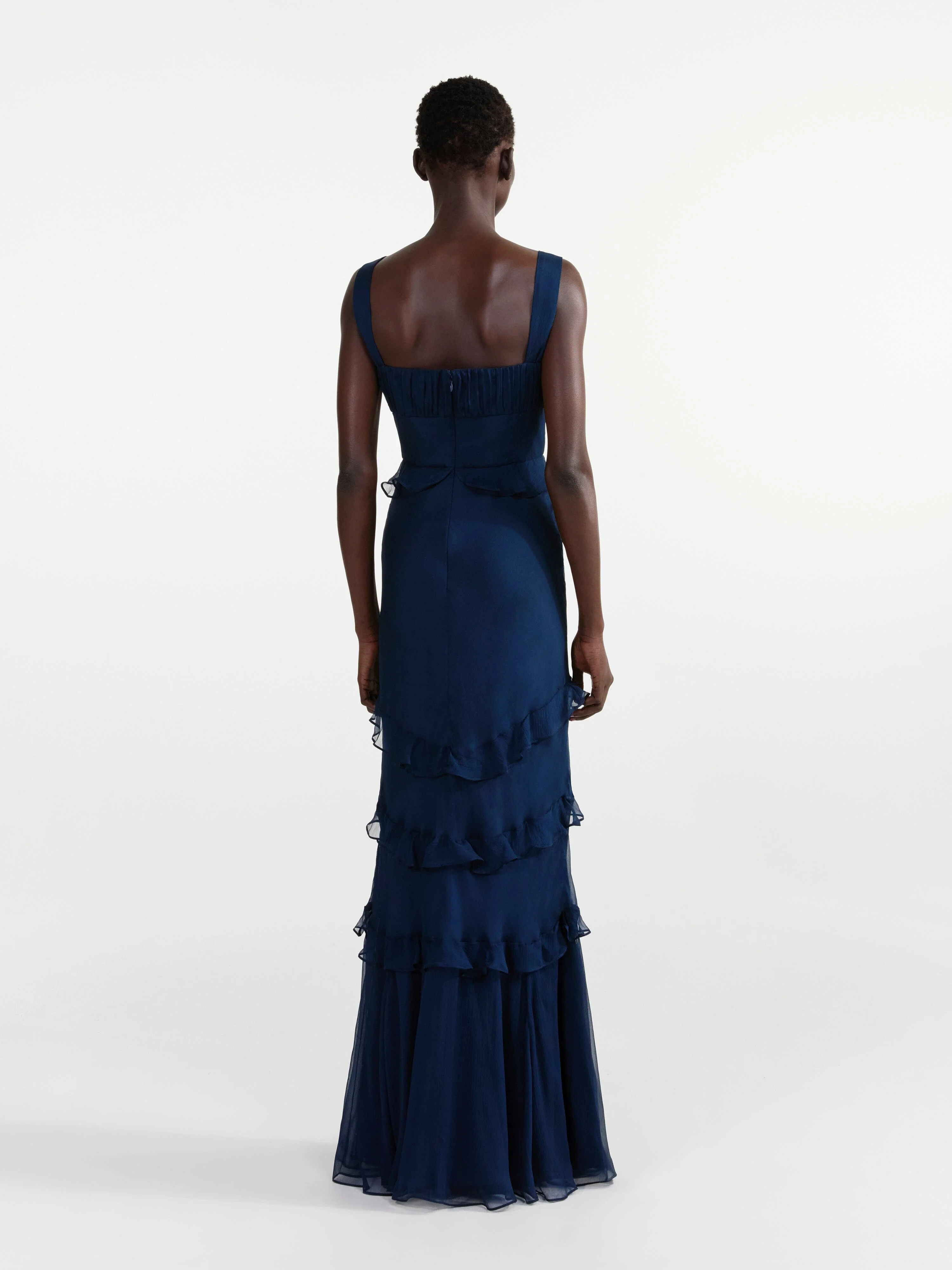 Chandra Dress in Navy - Image 4