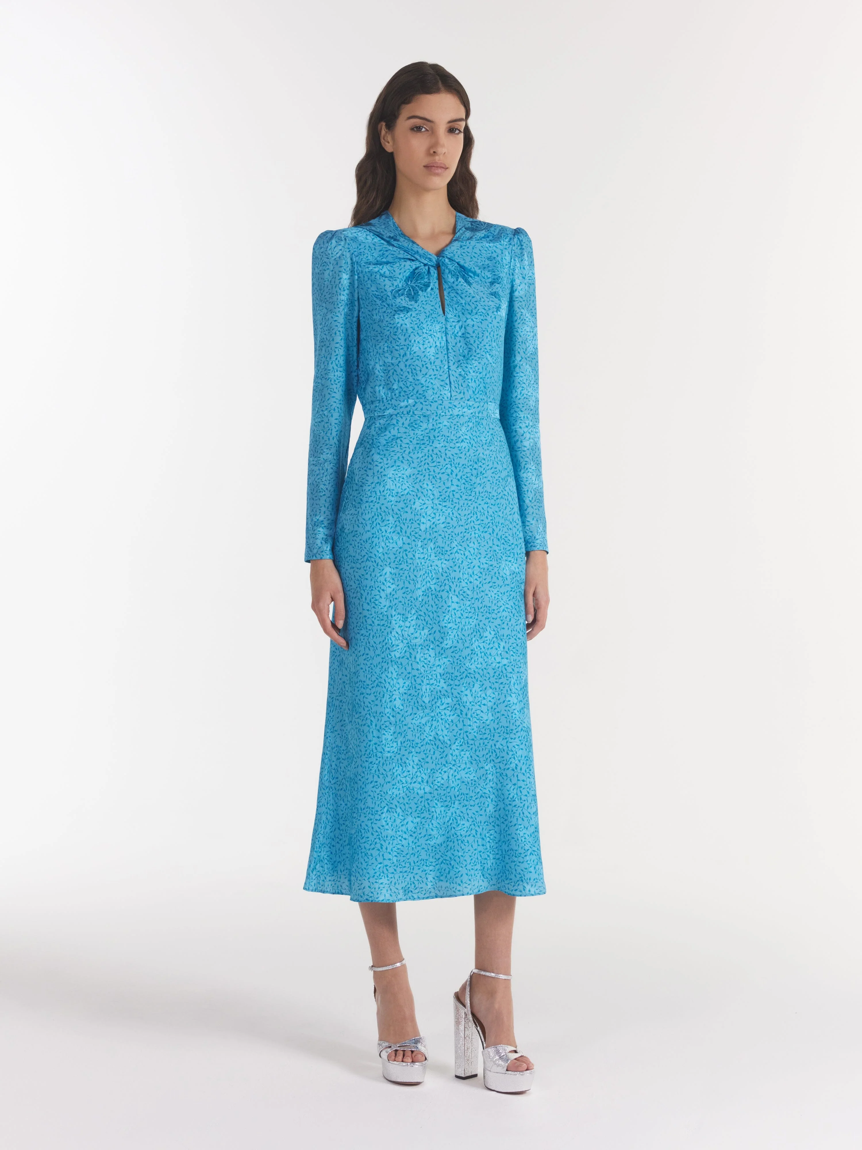 Claudia Midi Dress in Ambra Sky - Image 3
