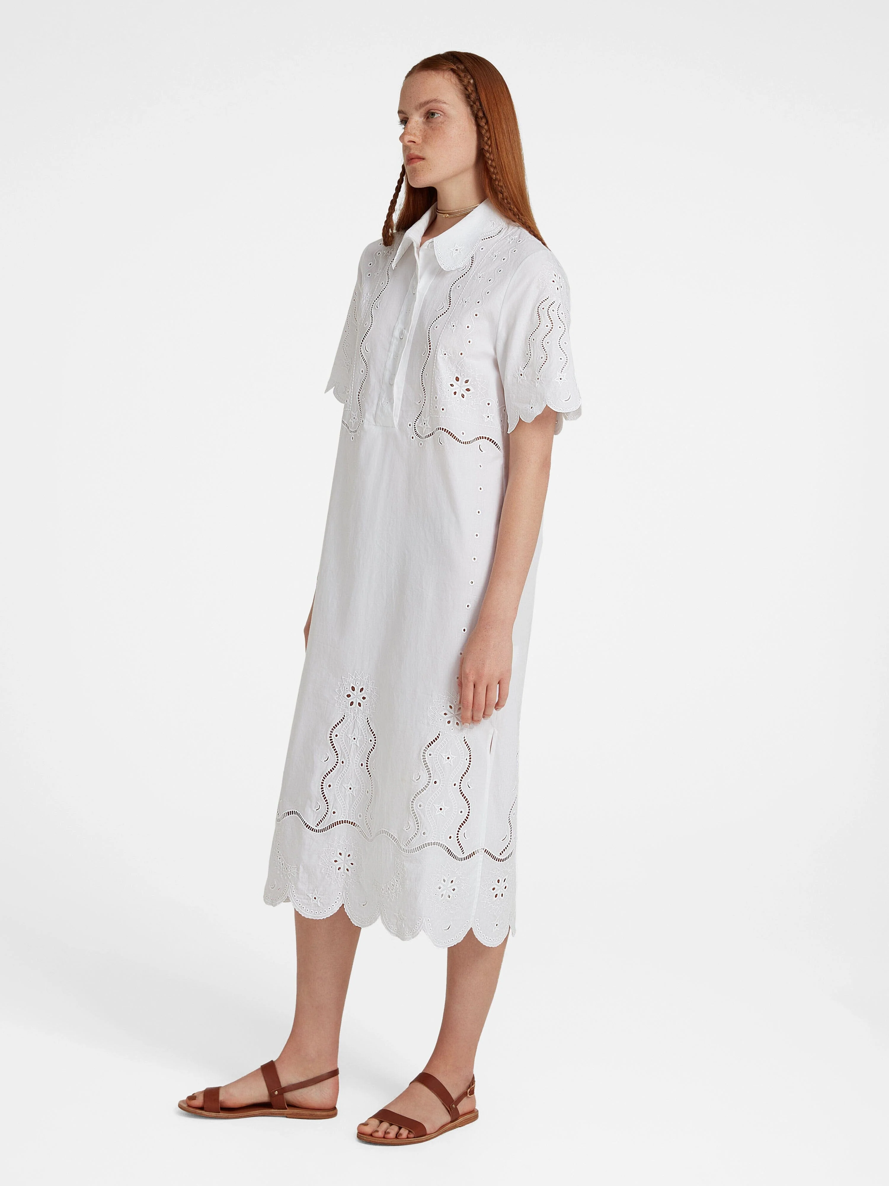 Venyx Dree B Dress White Astro Broderie - Image 4