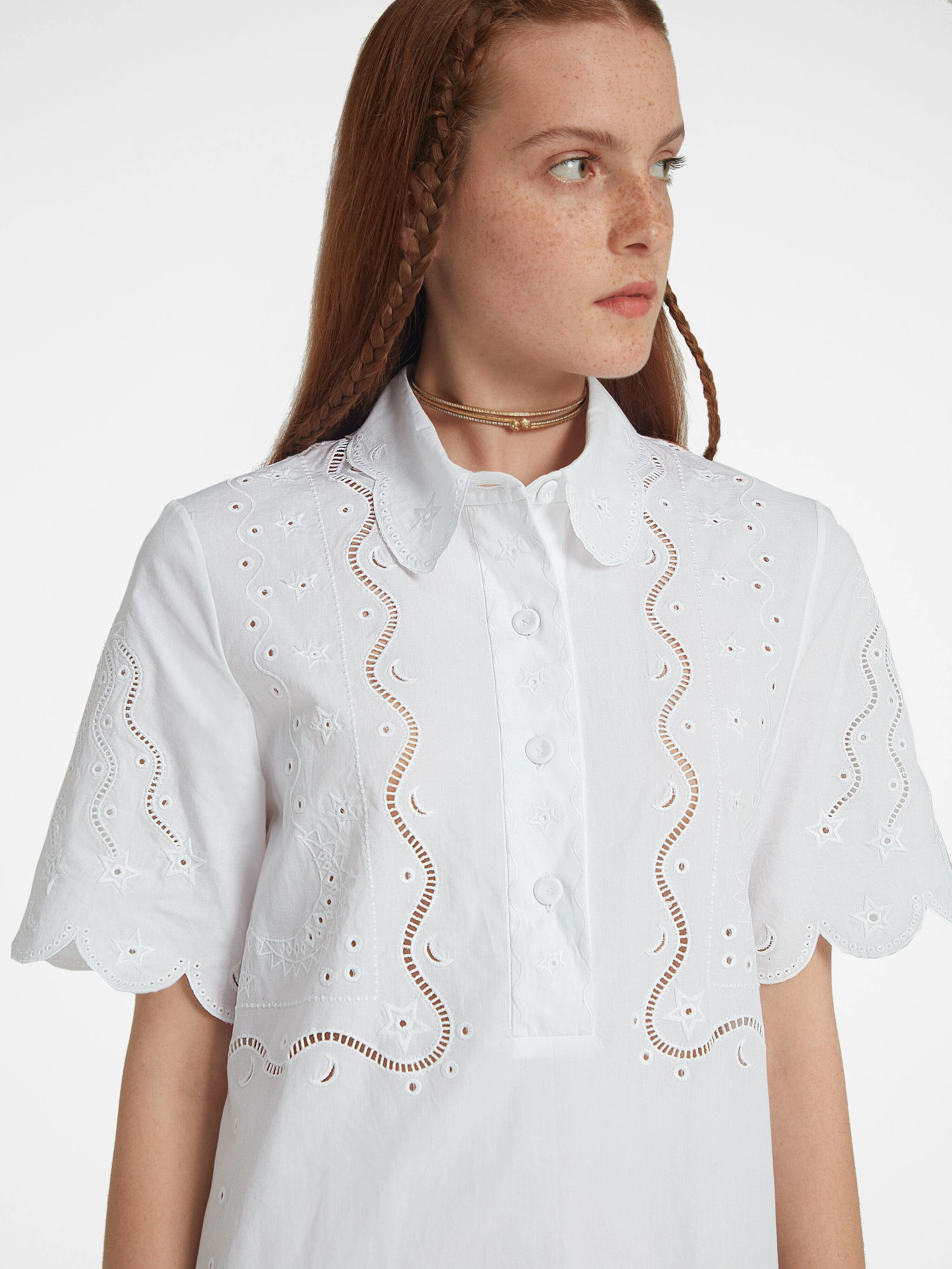 Venyx Dree B Dress White Astro Broderie - Image 5