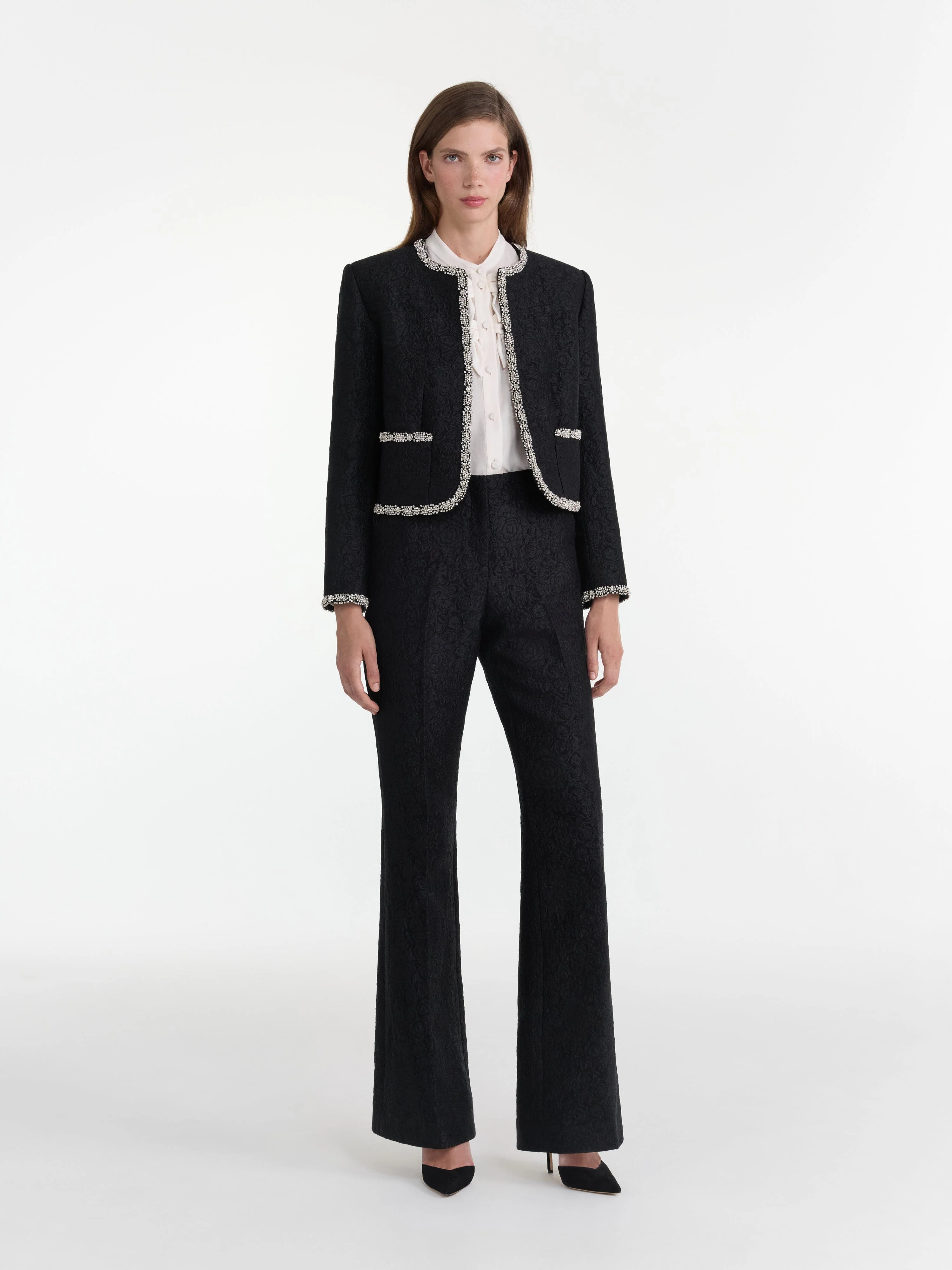 Flute B Trousers in Noir Rose - Image 3