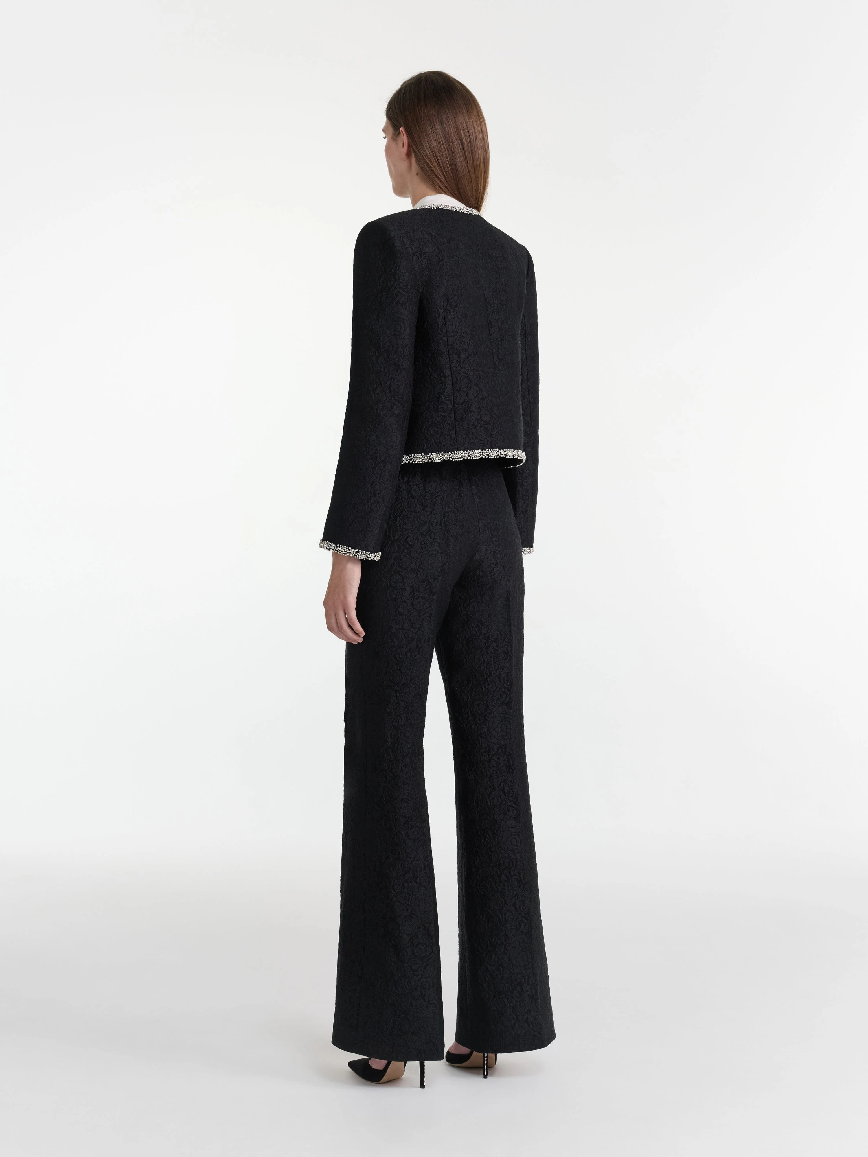 Flute B Trousers in Noir Rose - Image 4