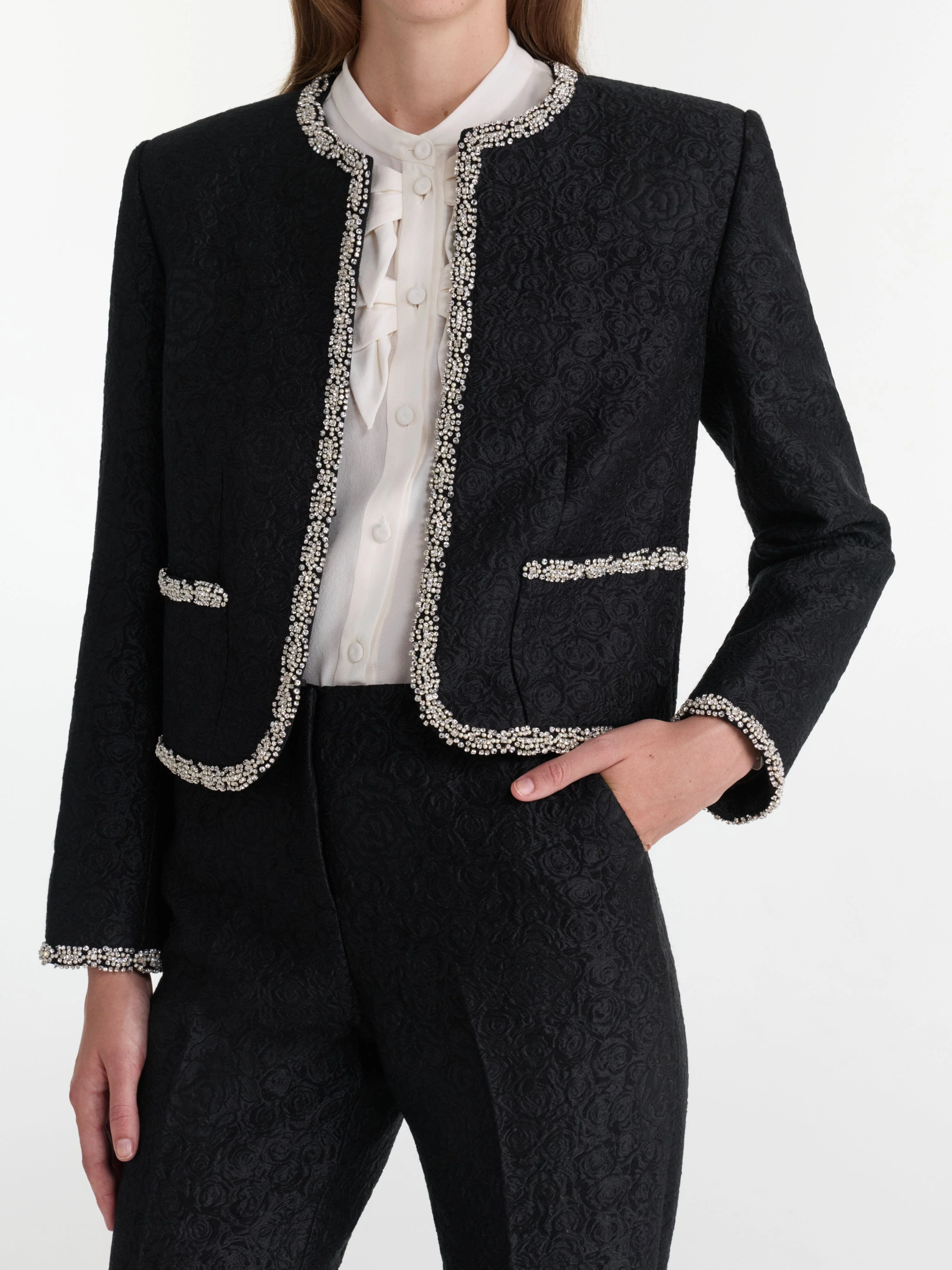 Flute B Trousers in Noir Rose - Image 5