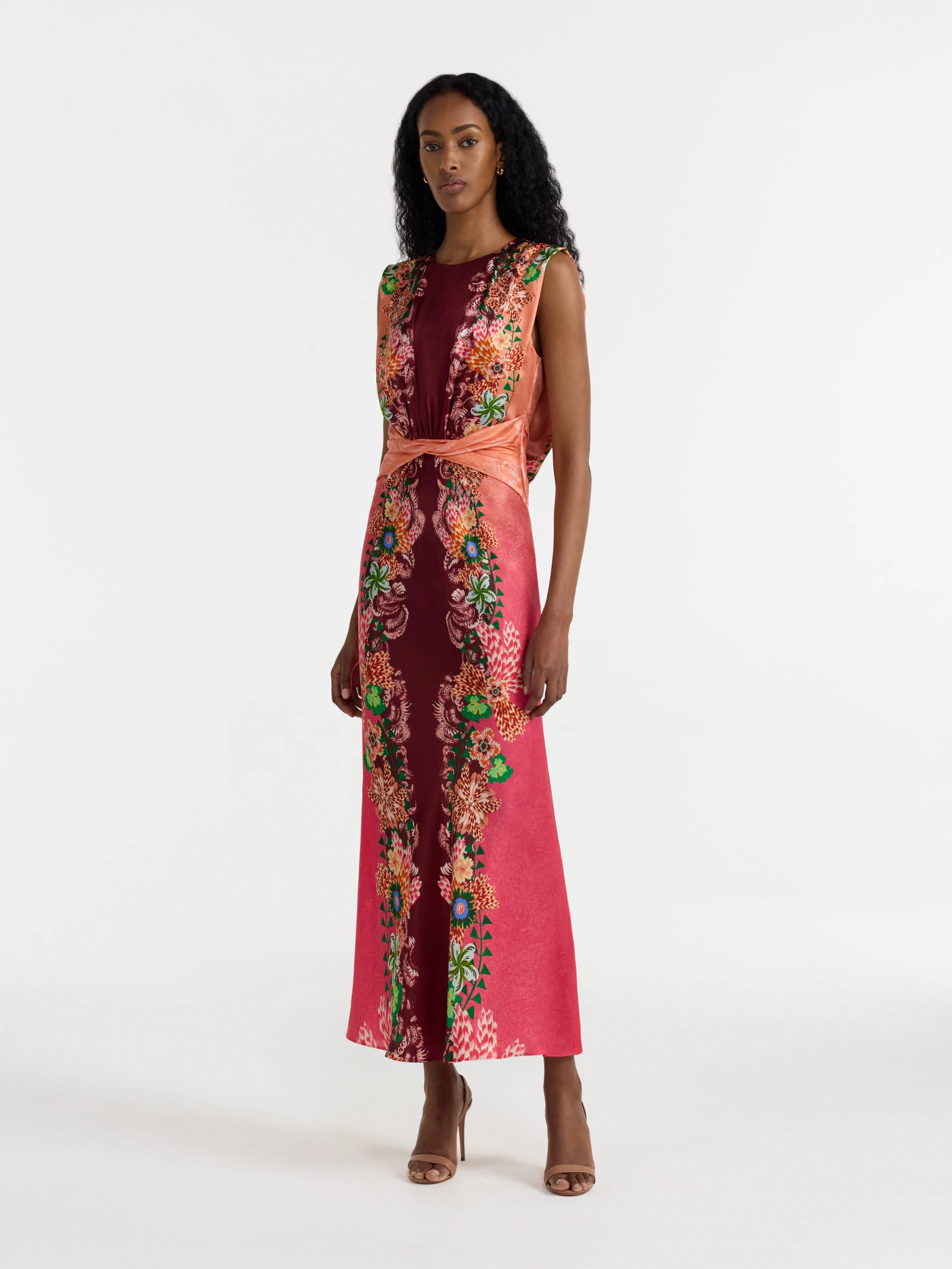 Gwen Dress in Fiori Border - Image 3