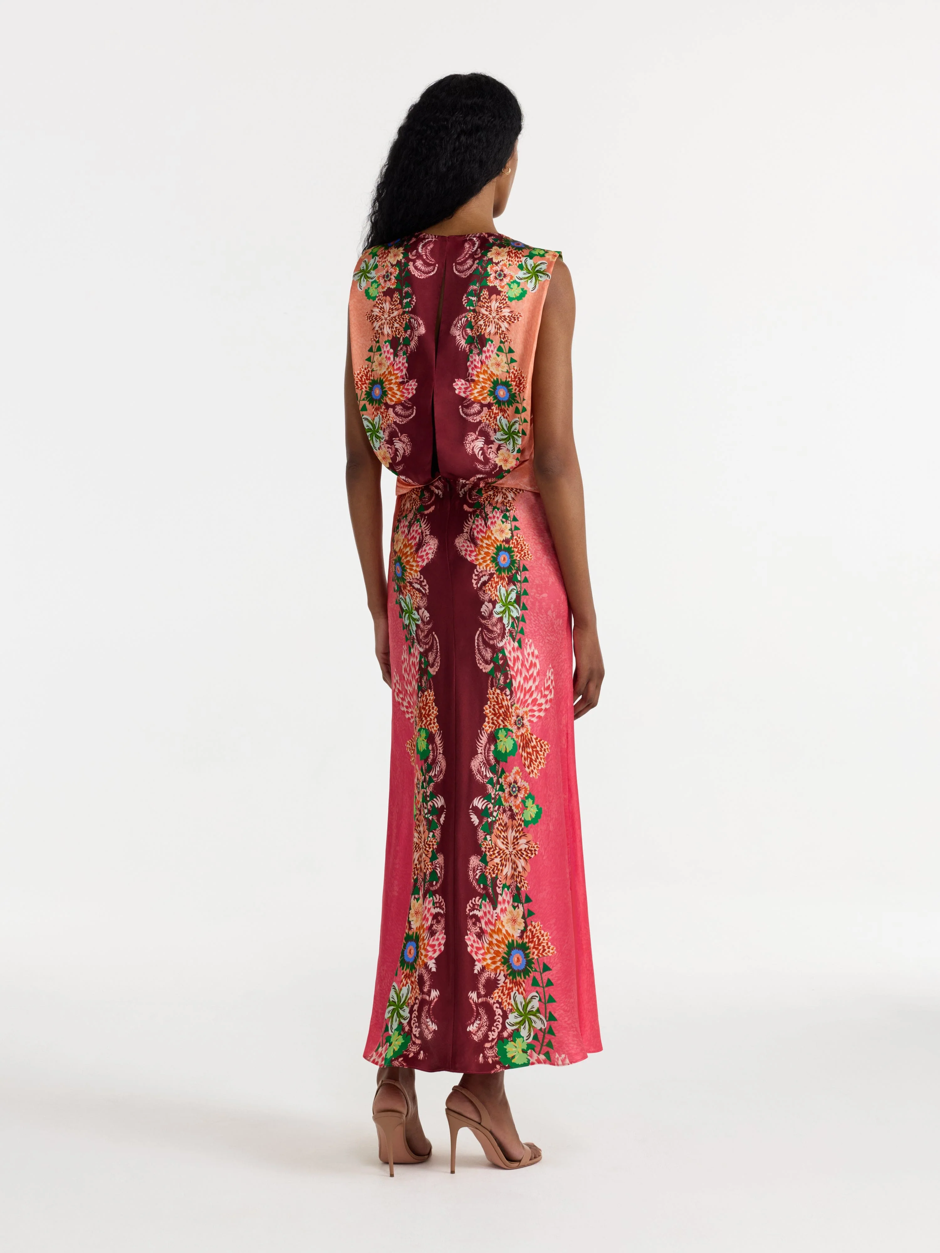 Gwen Dress in Fiori Border - Image 4