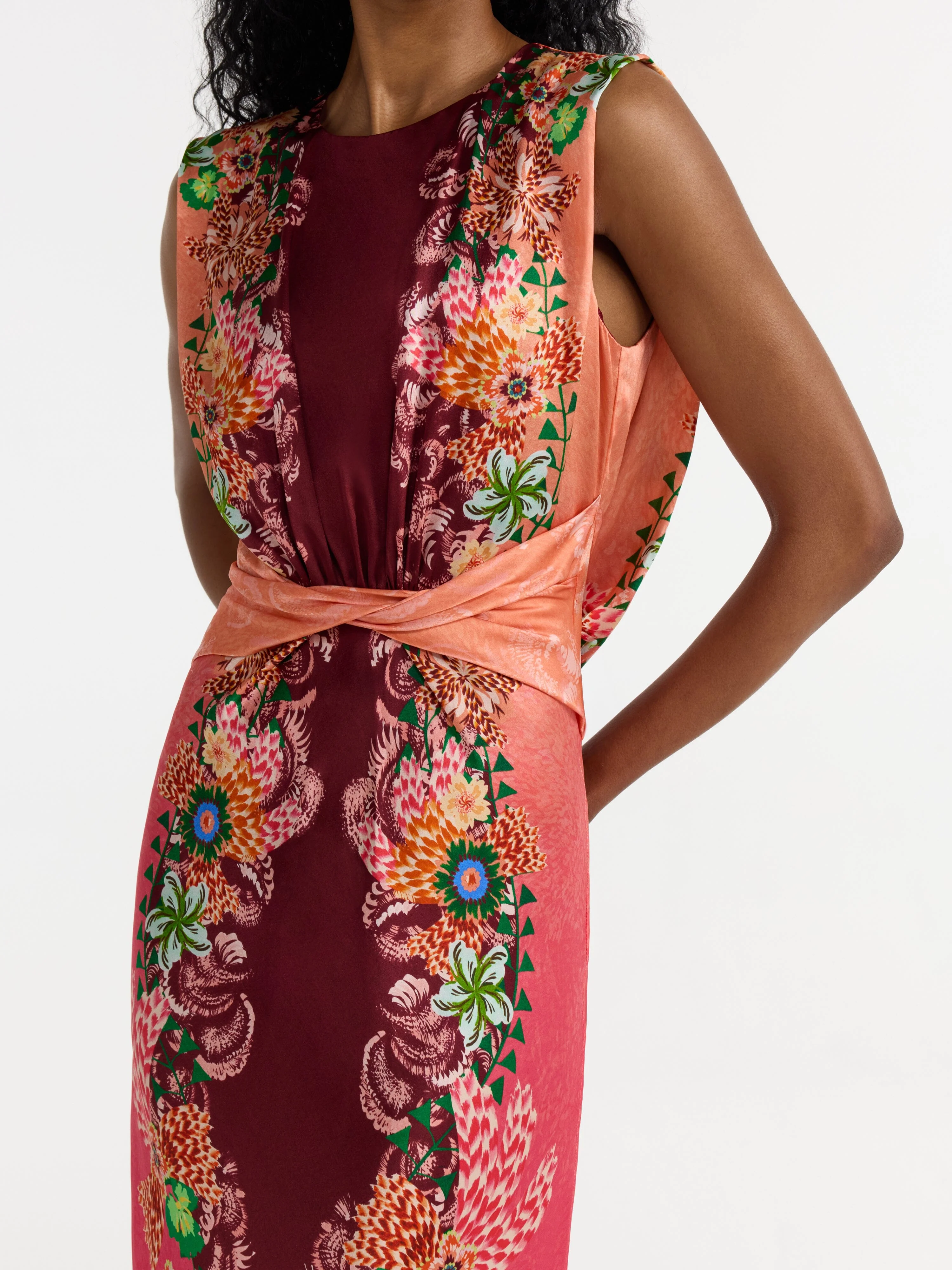 Gwen Dress in Fiori Border - Image 5