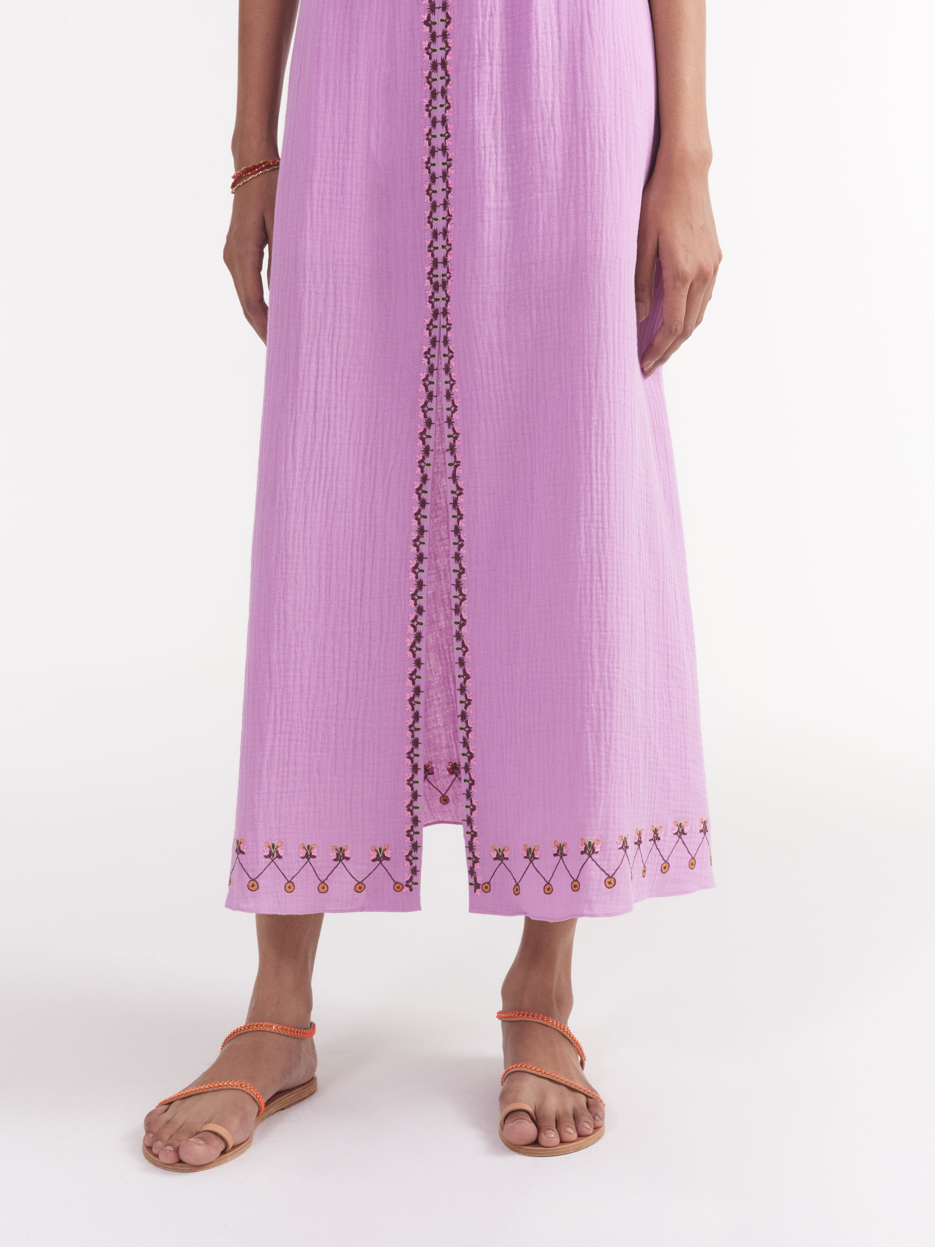 Jamie Tie B Dress in Soft Lilac Marigold - Image 6