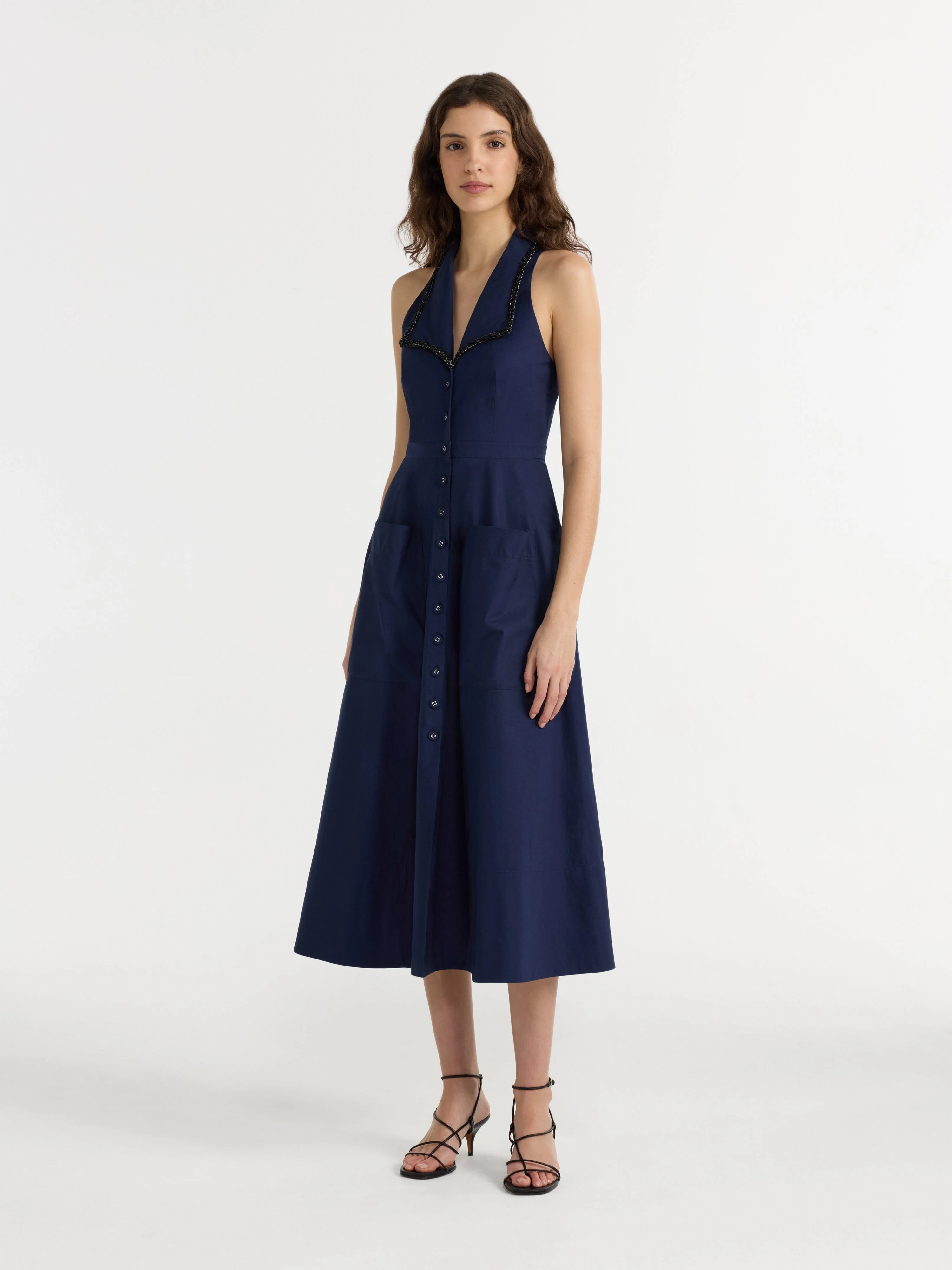 Jessica Dress in True Navy - Image 3