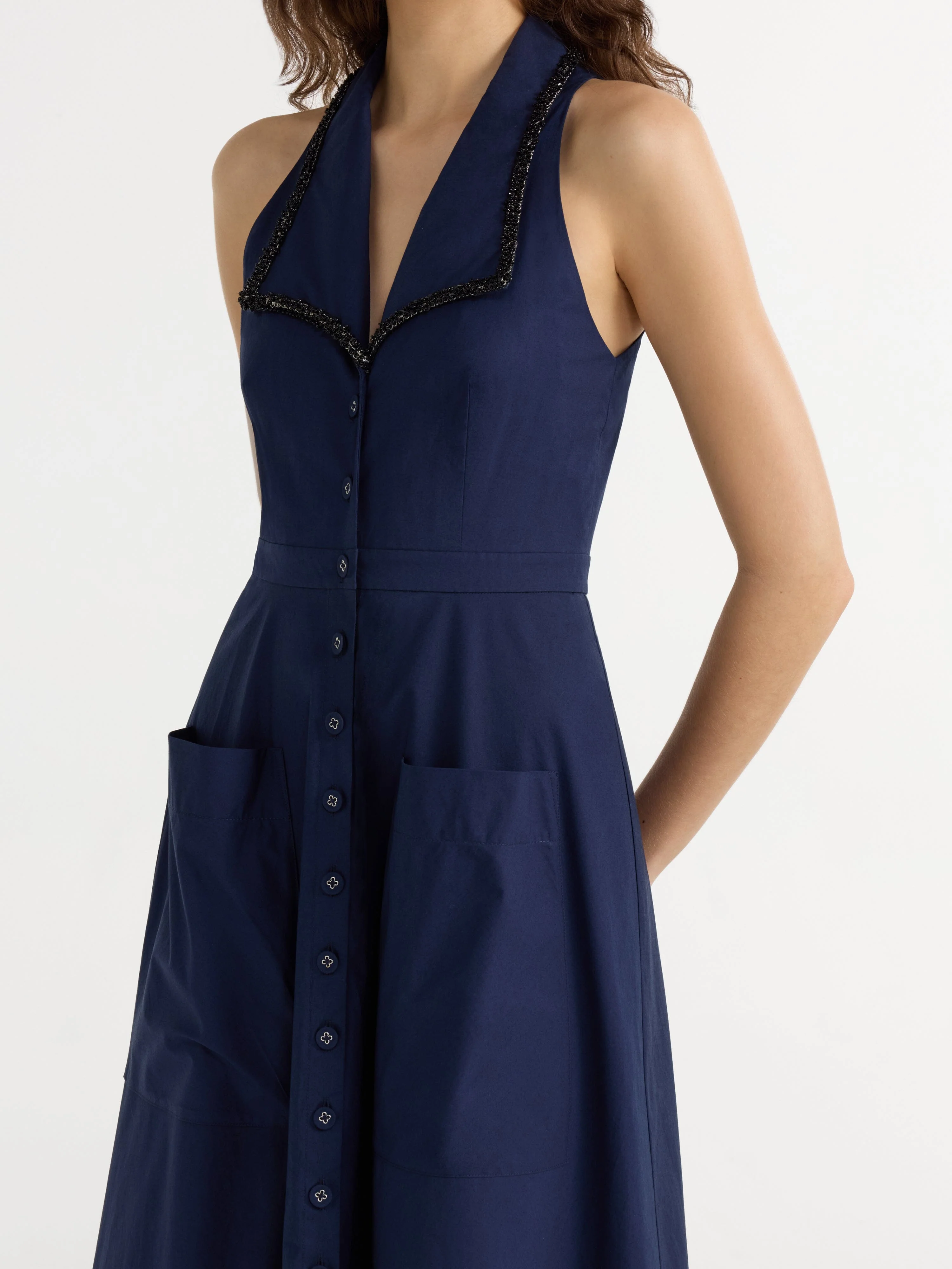 Jessica Dress in True Navy - Image 5