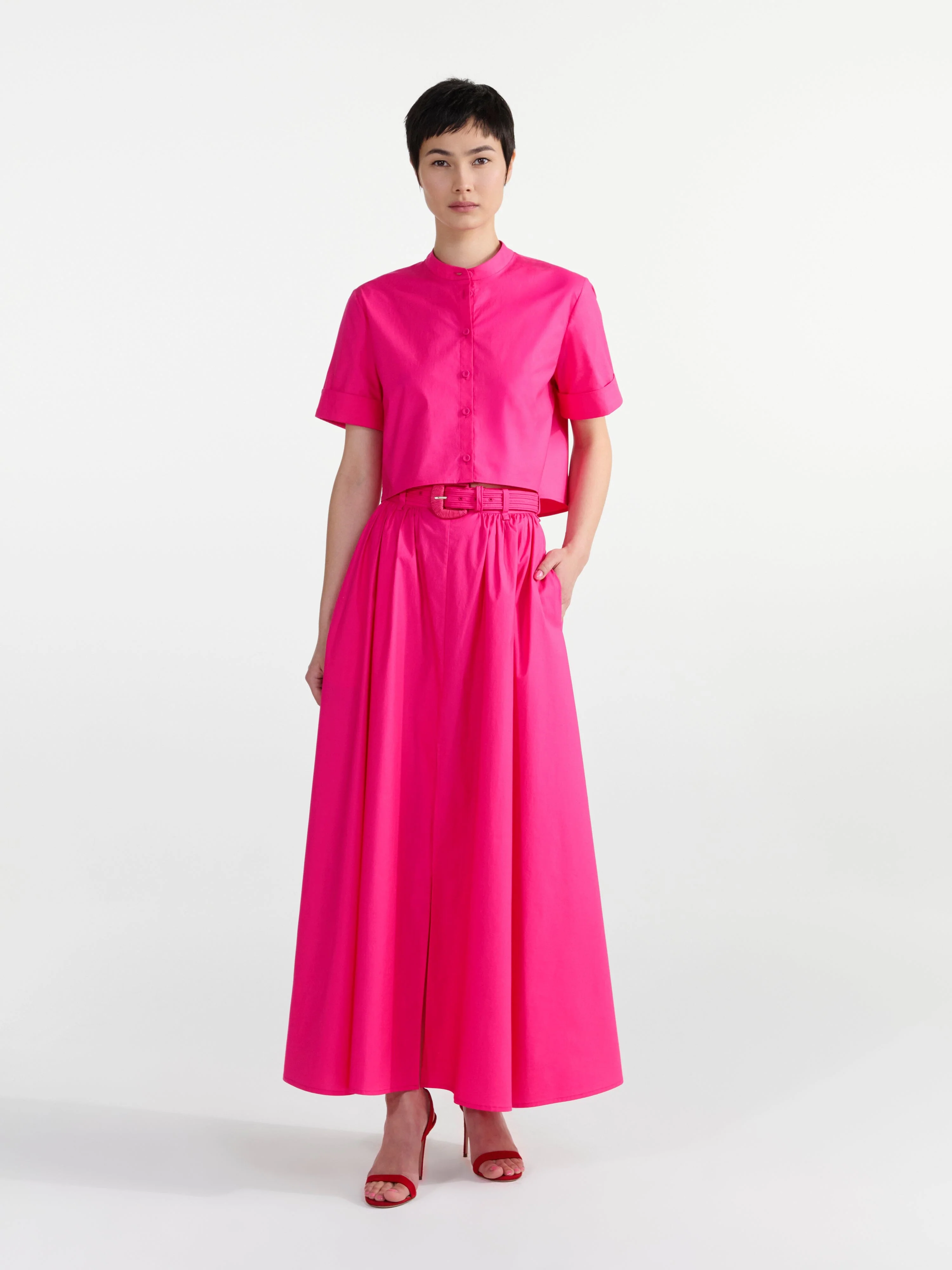 Jude B Shirt in Honeysuckle Pink - Image 3