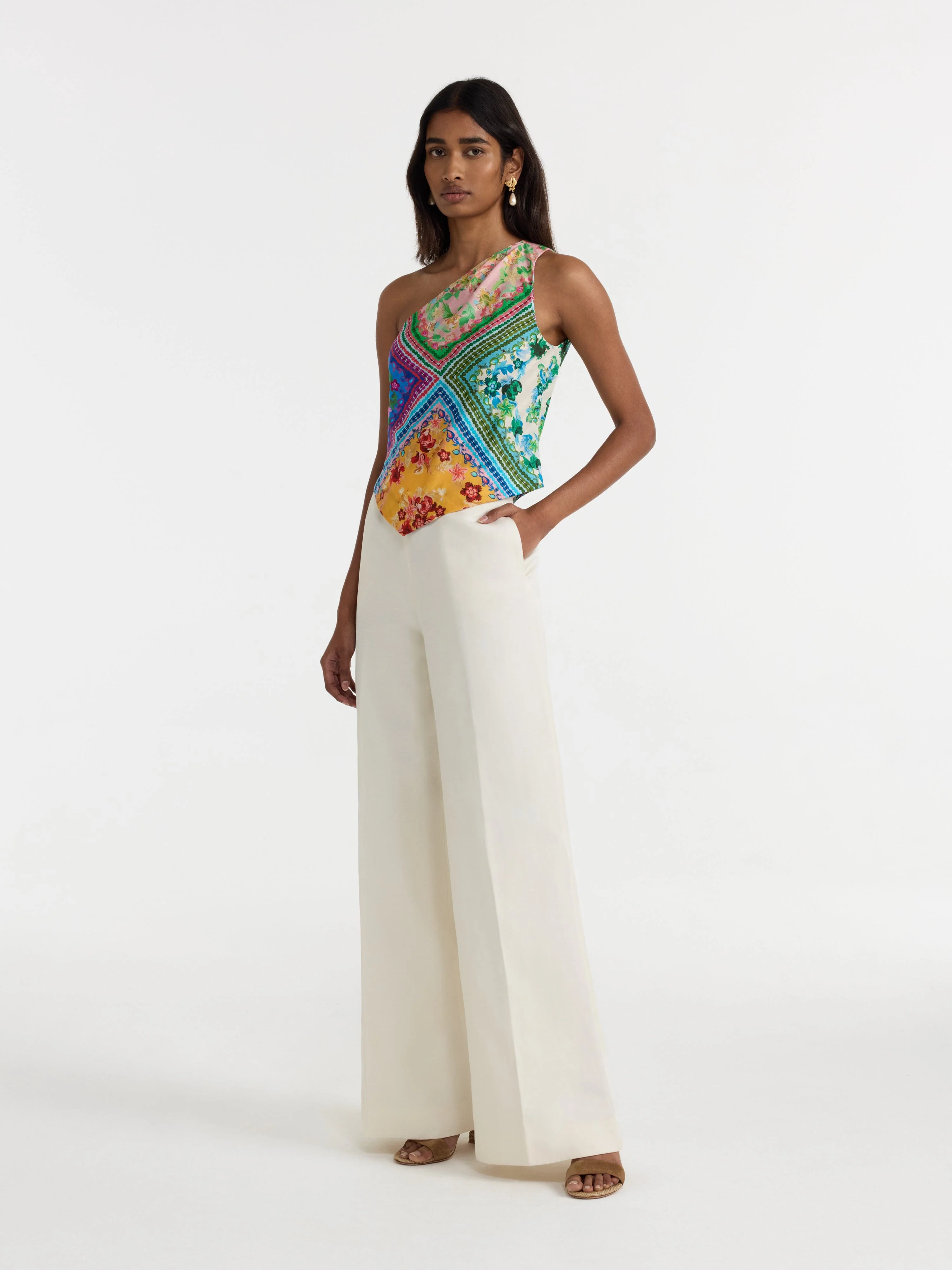 Madeline Top in Bellis Harlequin - Image 3