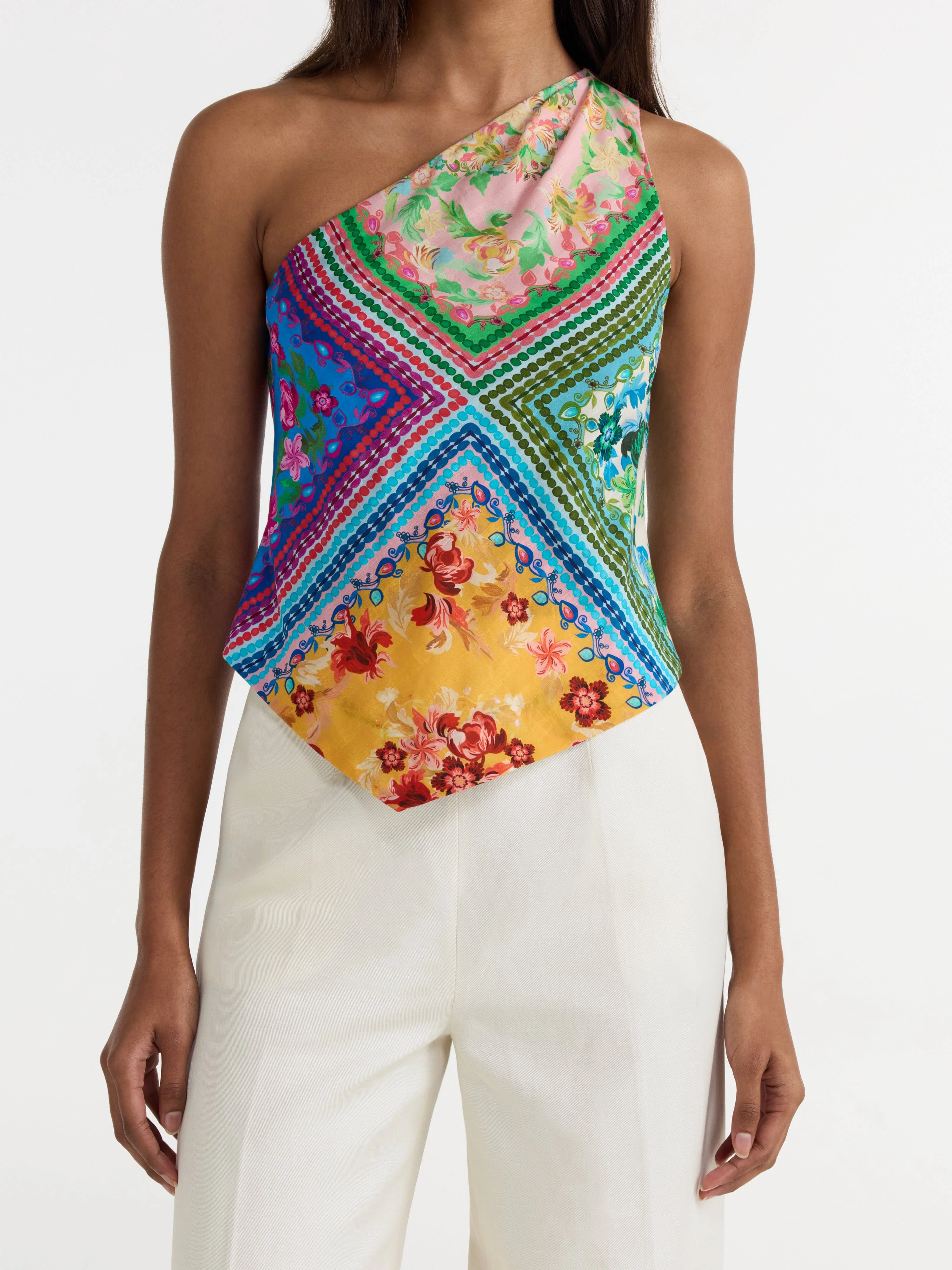 Madeline Top in Bellis Harlequin - Image 5