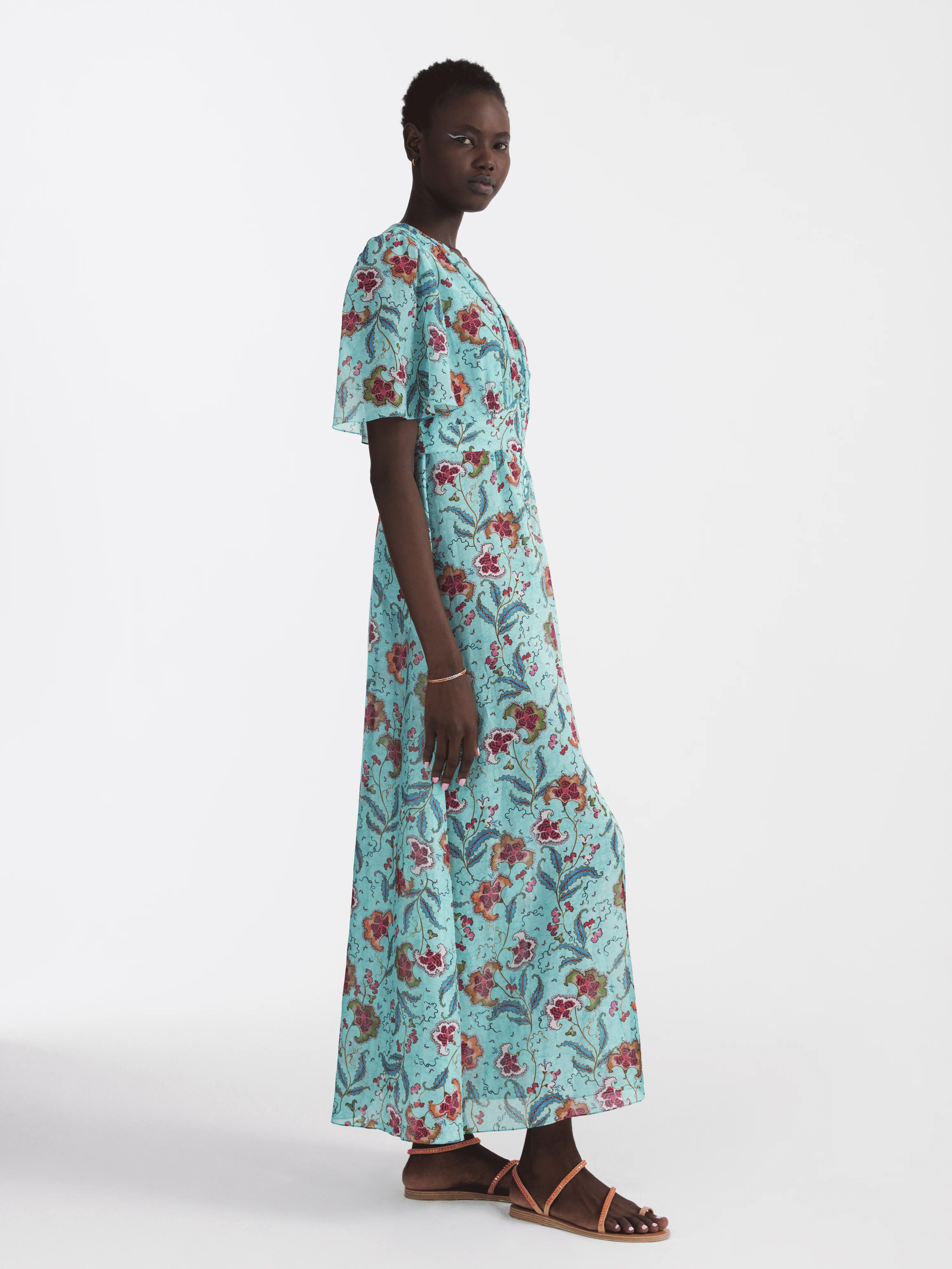 Emmy Dress in Delemare Teal - Image 3