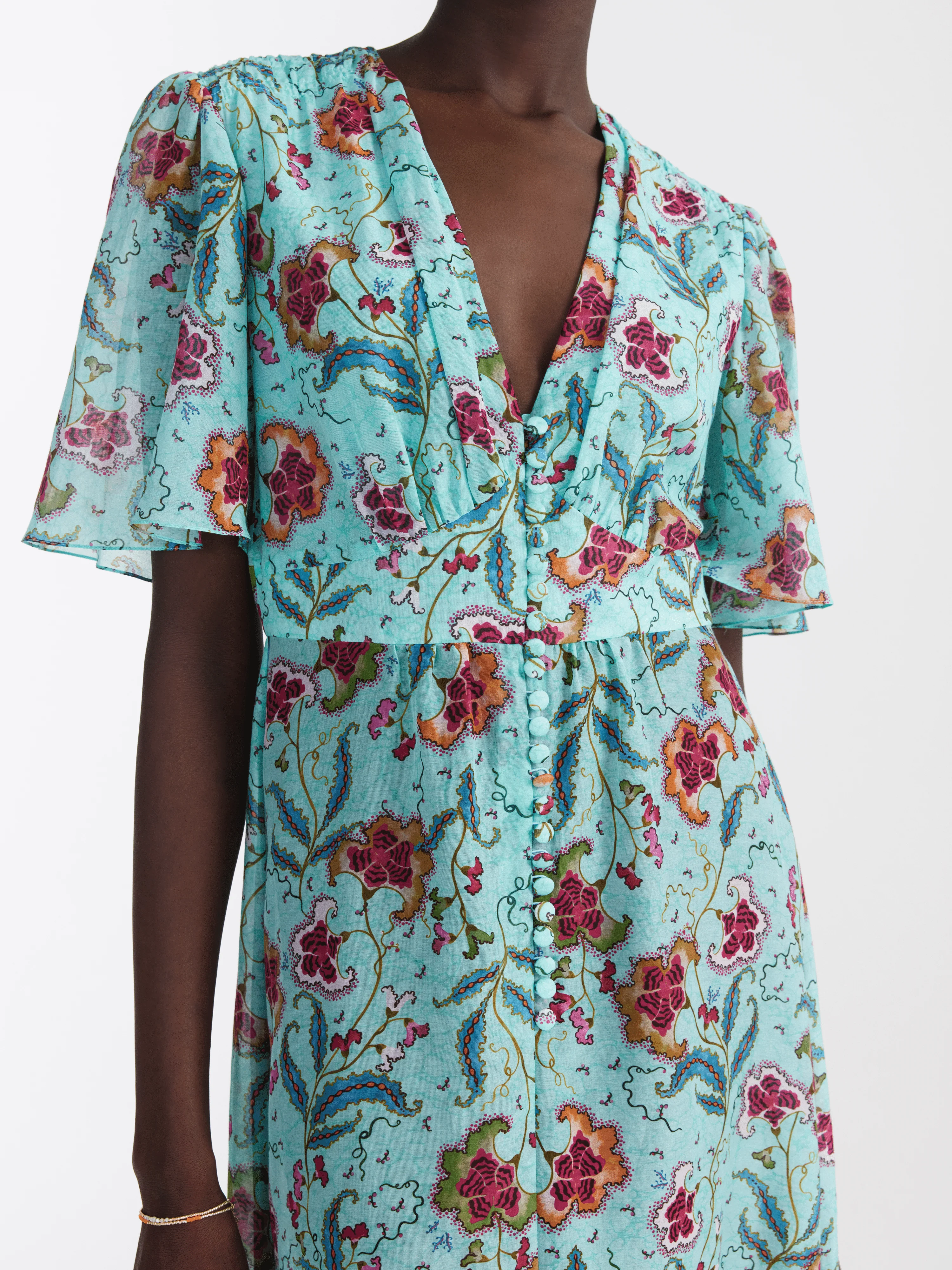 Emmy Dress in Delemare Teal - Image 5