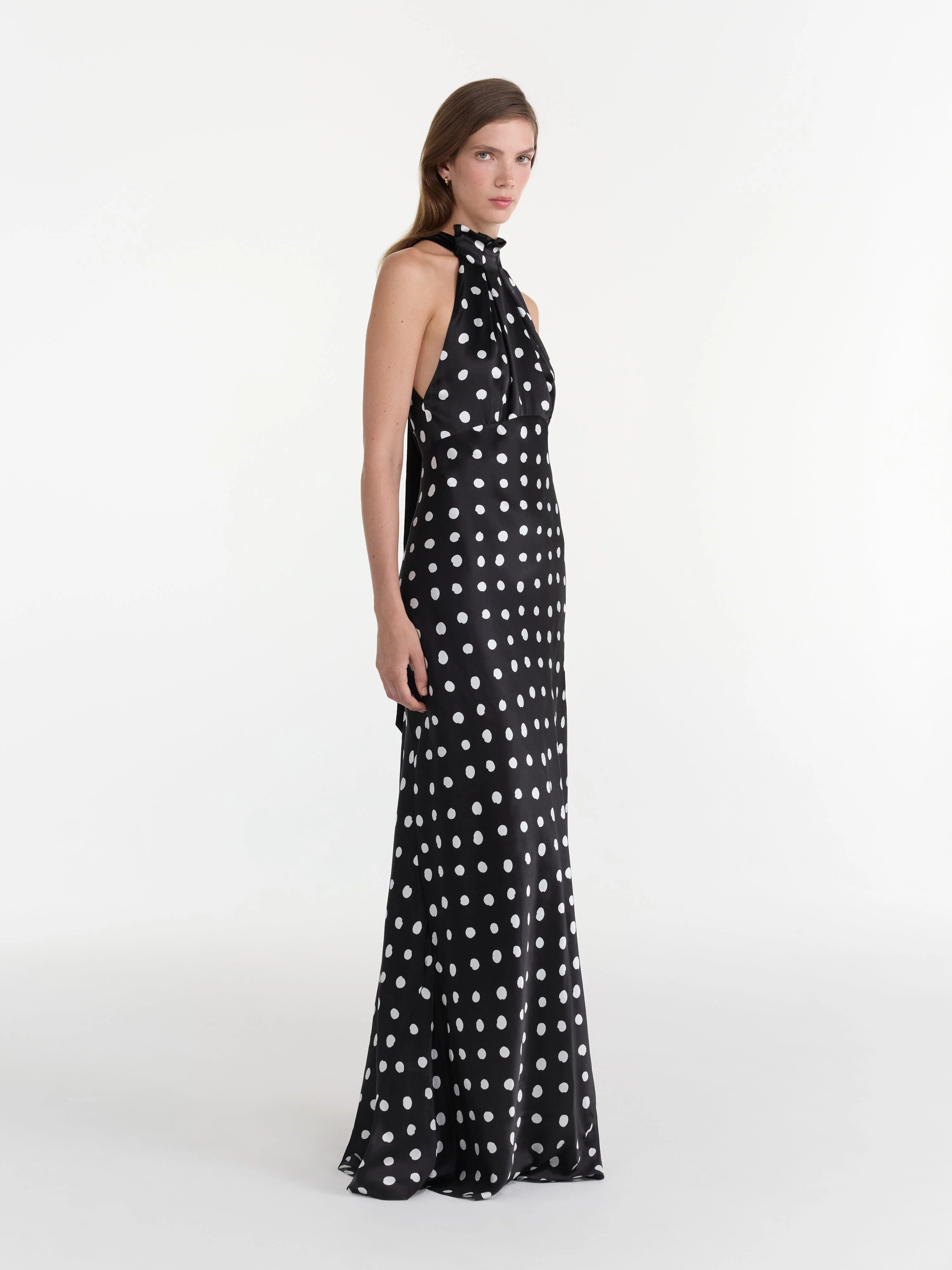 Michelle Dress in Mono Dot Black - Image 3