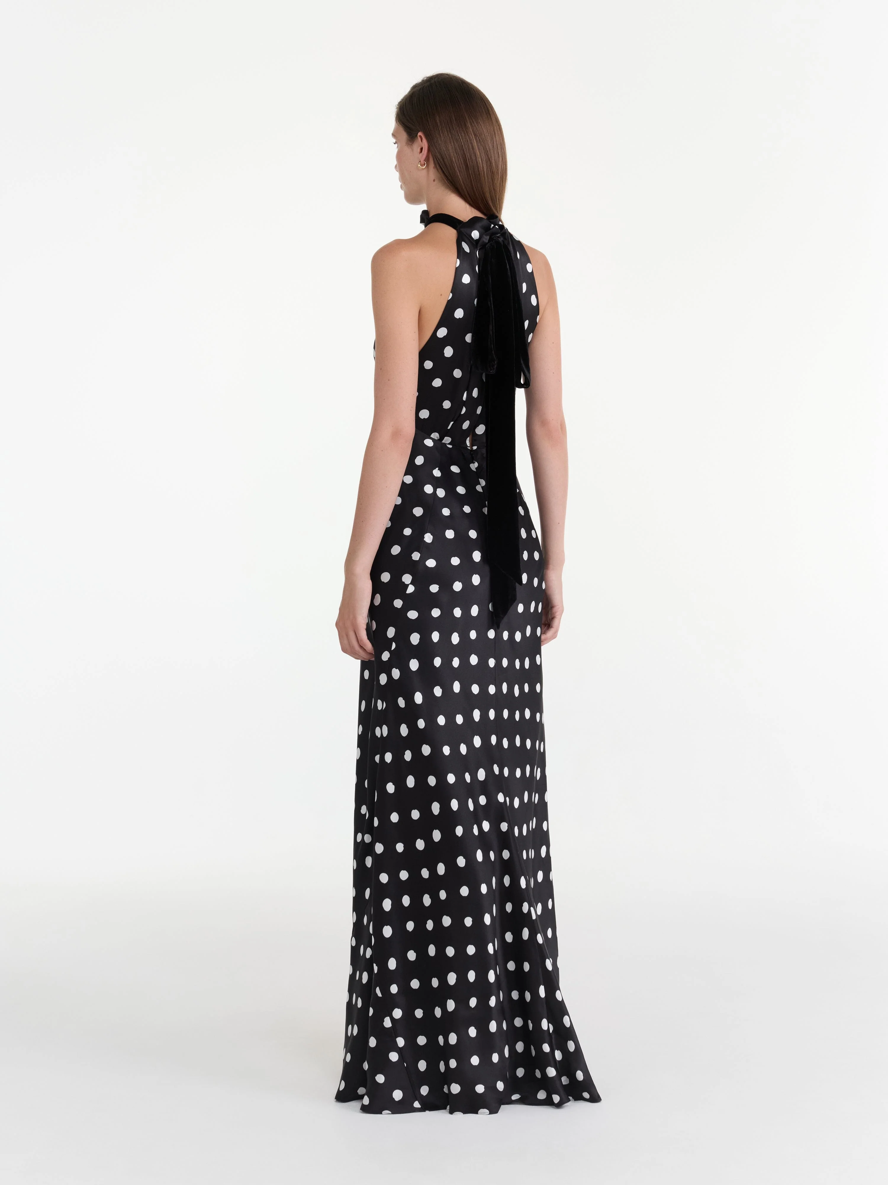 Michelle Dress in Mono Dot Black - Image 4