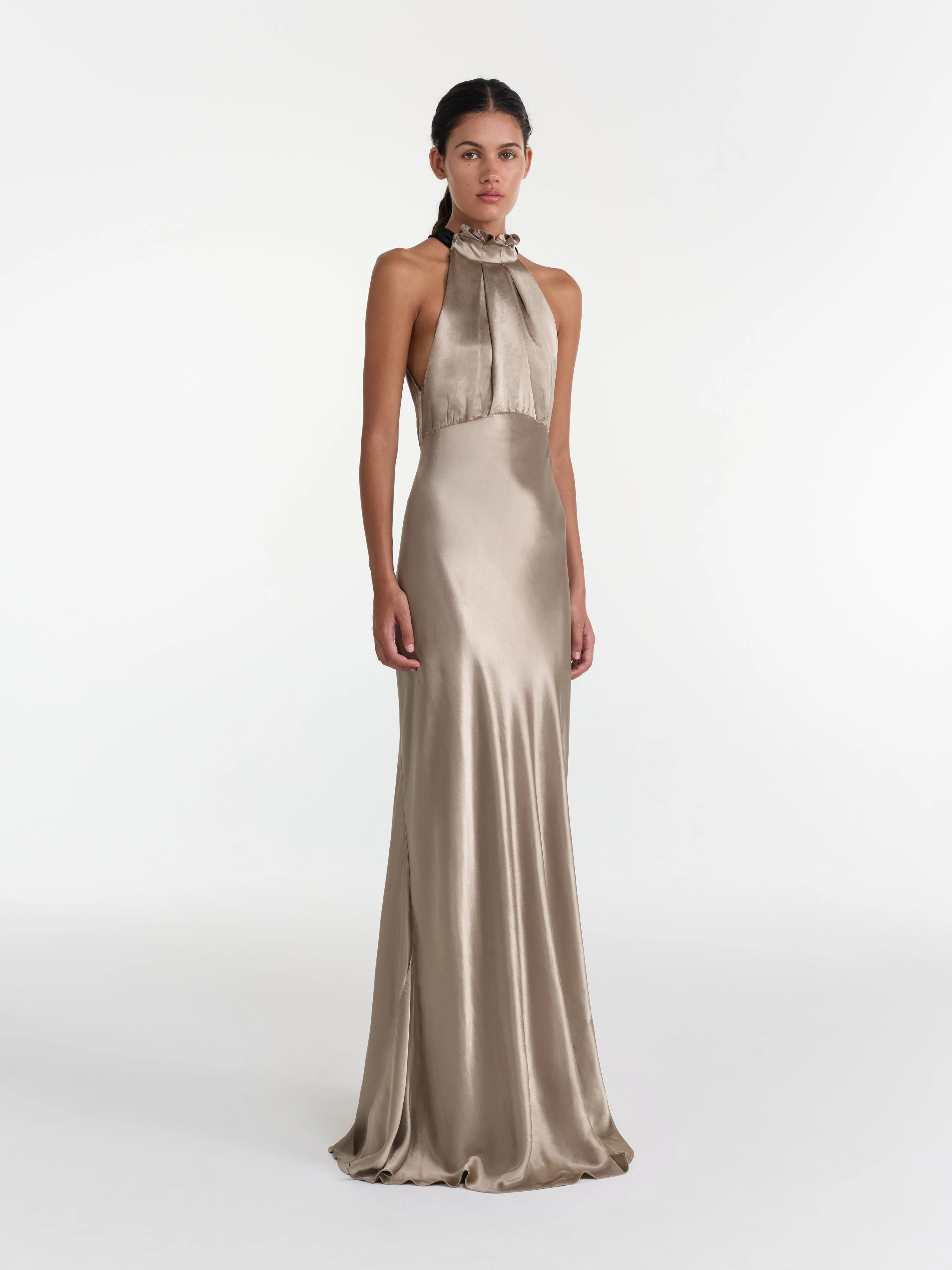 Michelle Dress in Palladium Gold - Image 3