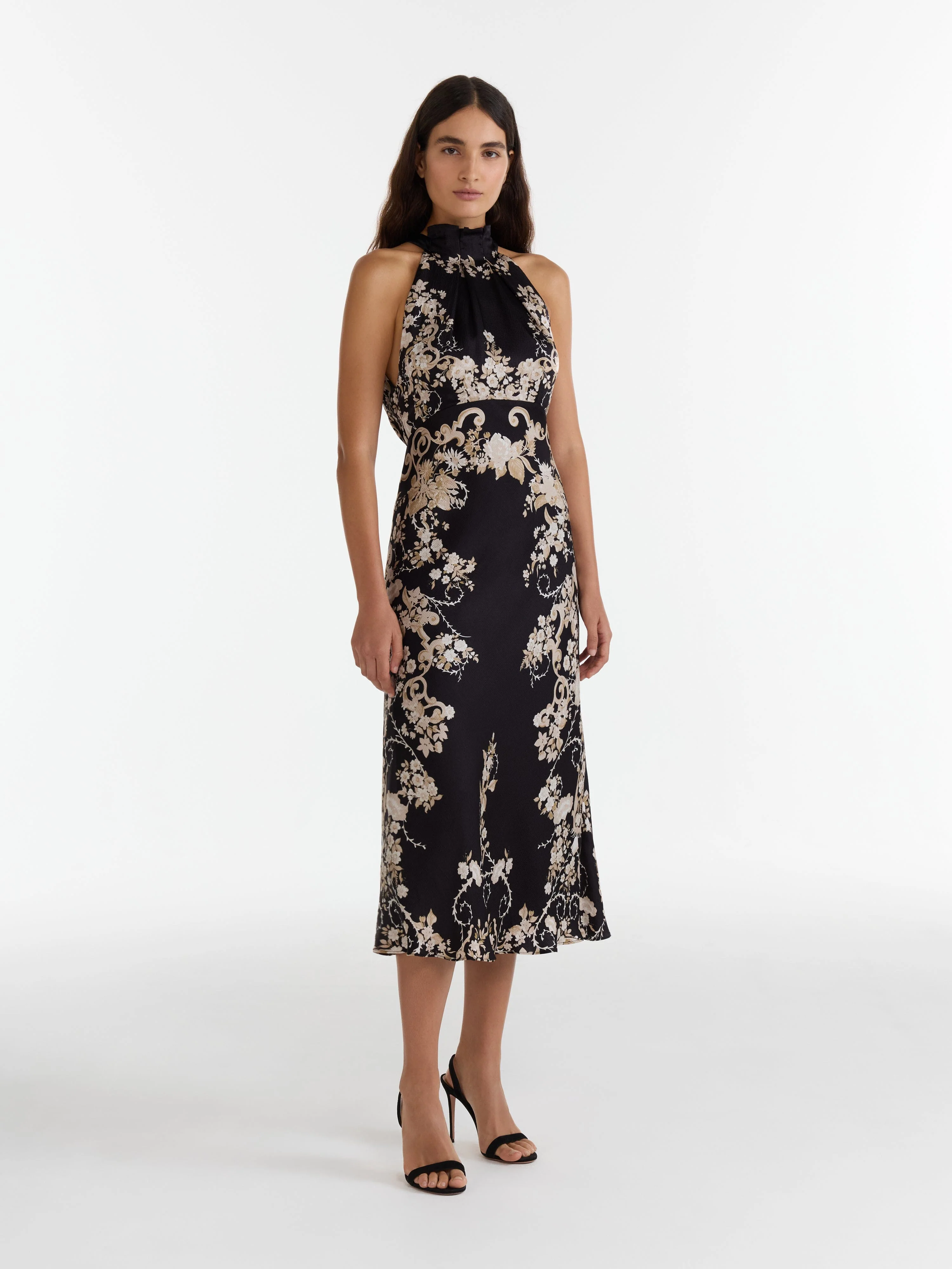 Michelle Midi C Dress in Nerine Noir - Image 3