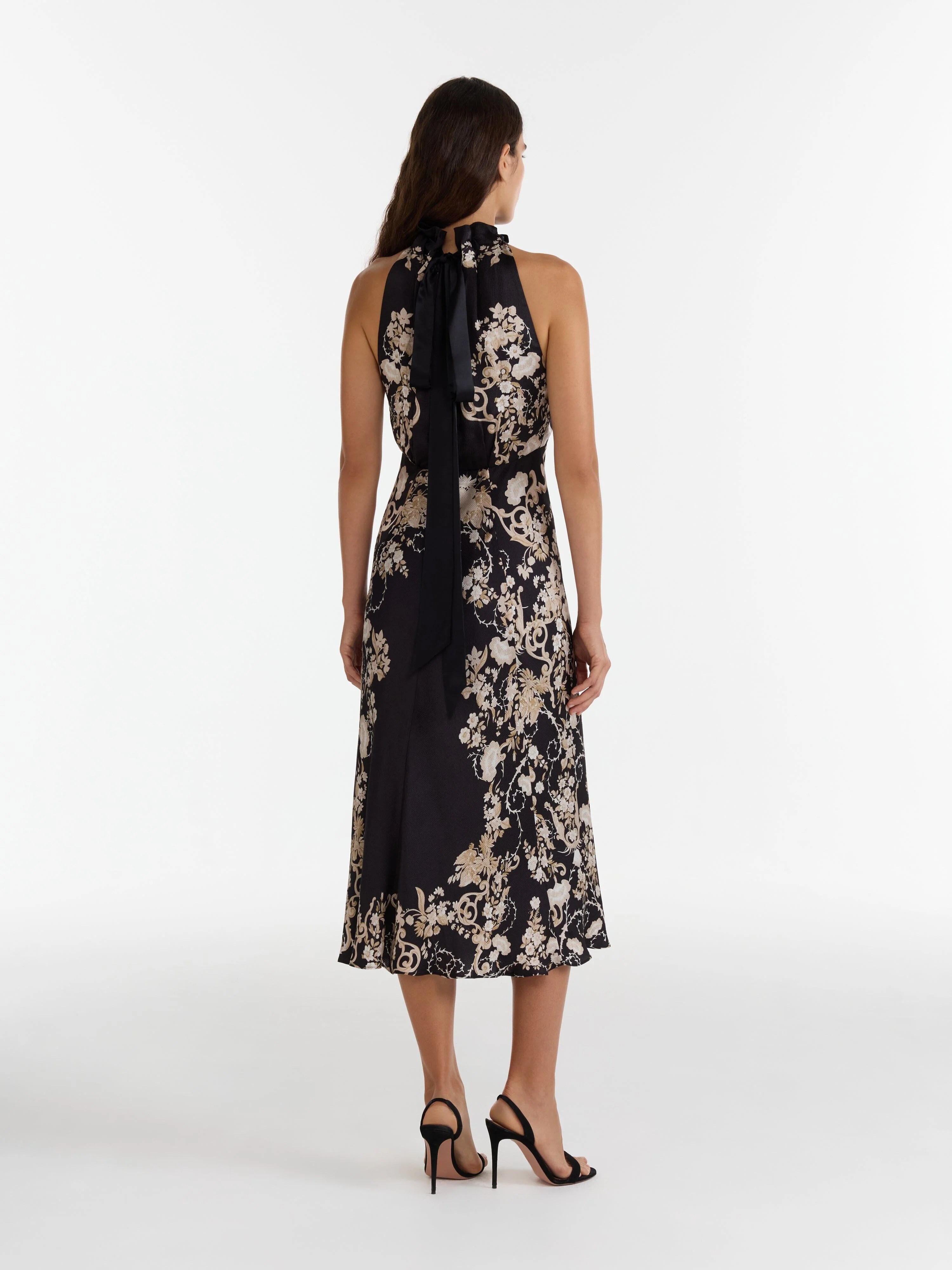Michelle Midi C Dress in Nerine Noir - Image 4