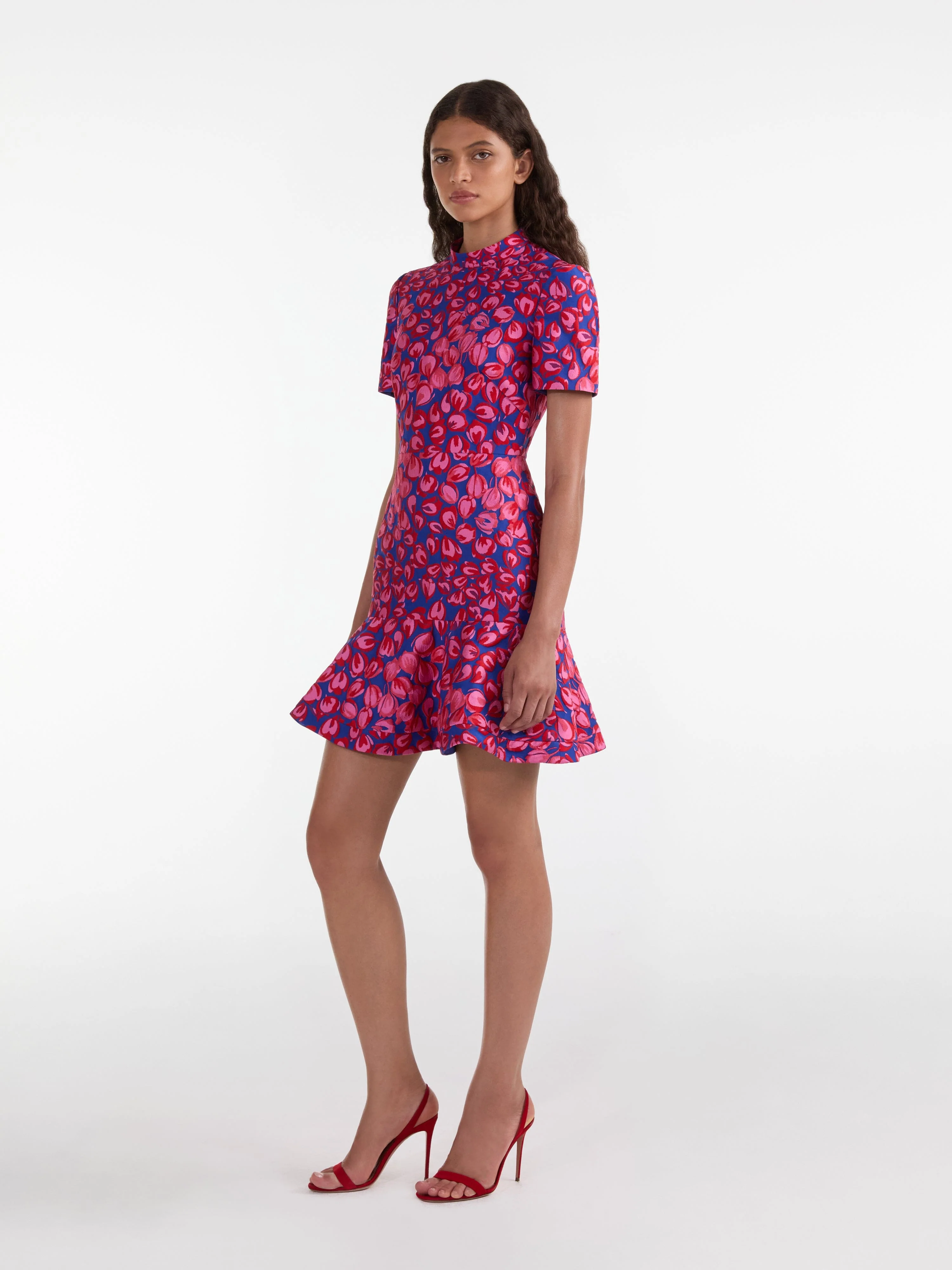 Min C Dress in Azure Flamingo - Image 3