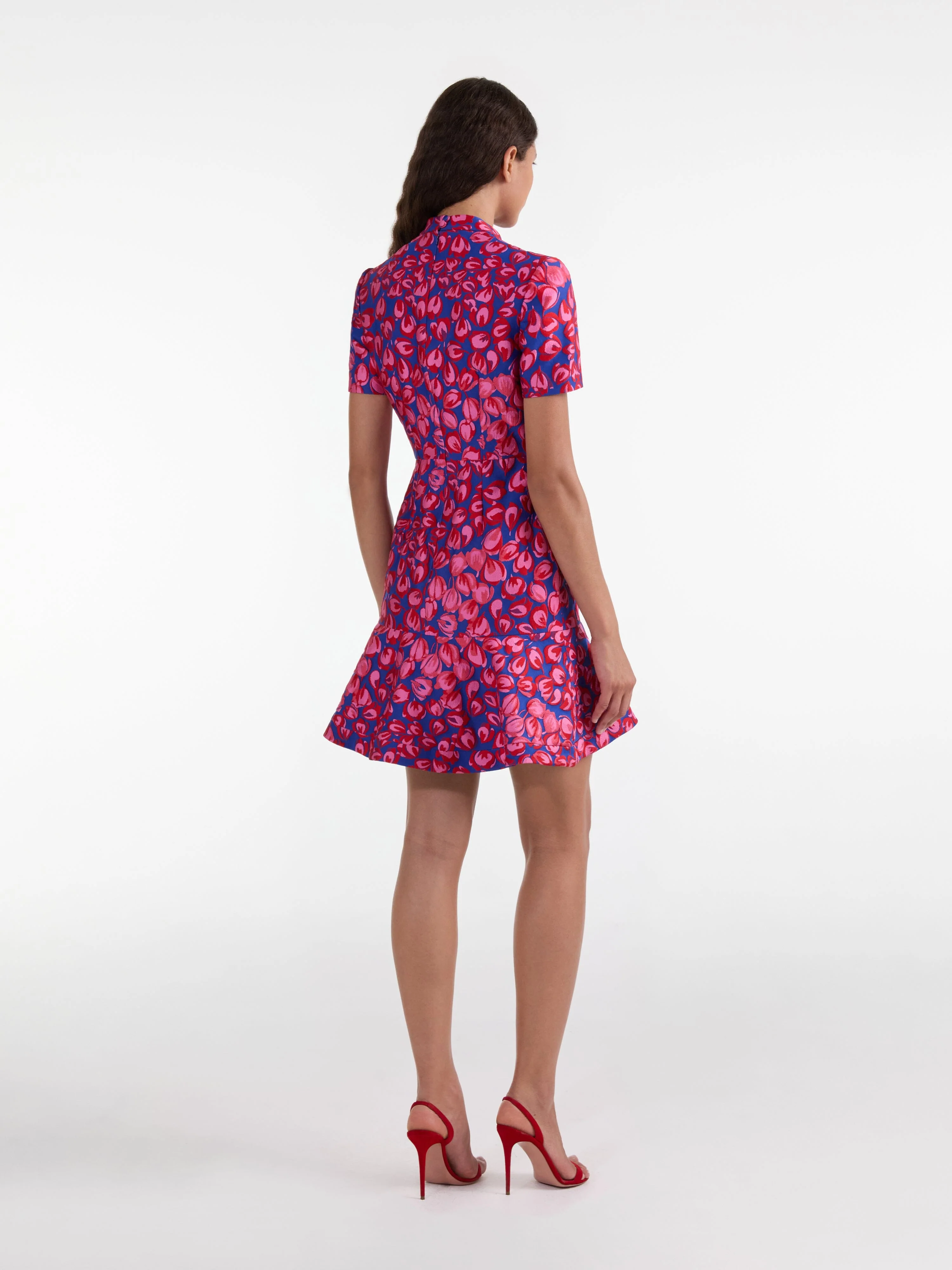 Min C Dress in Azure Flamingo - Image 4
