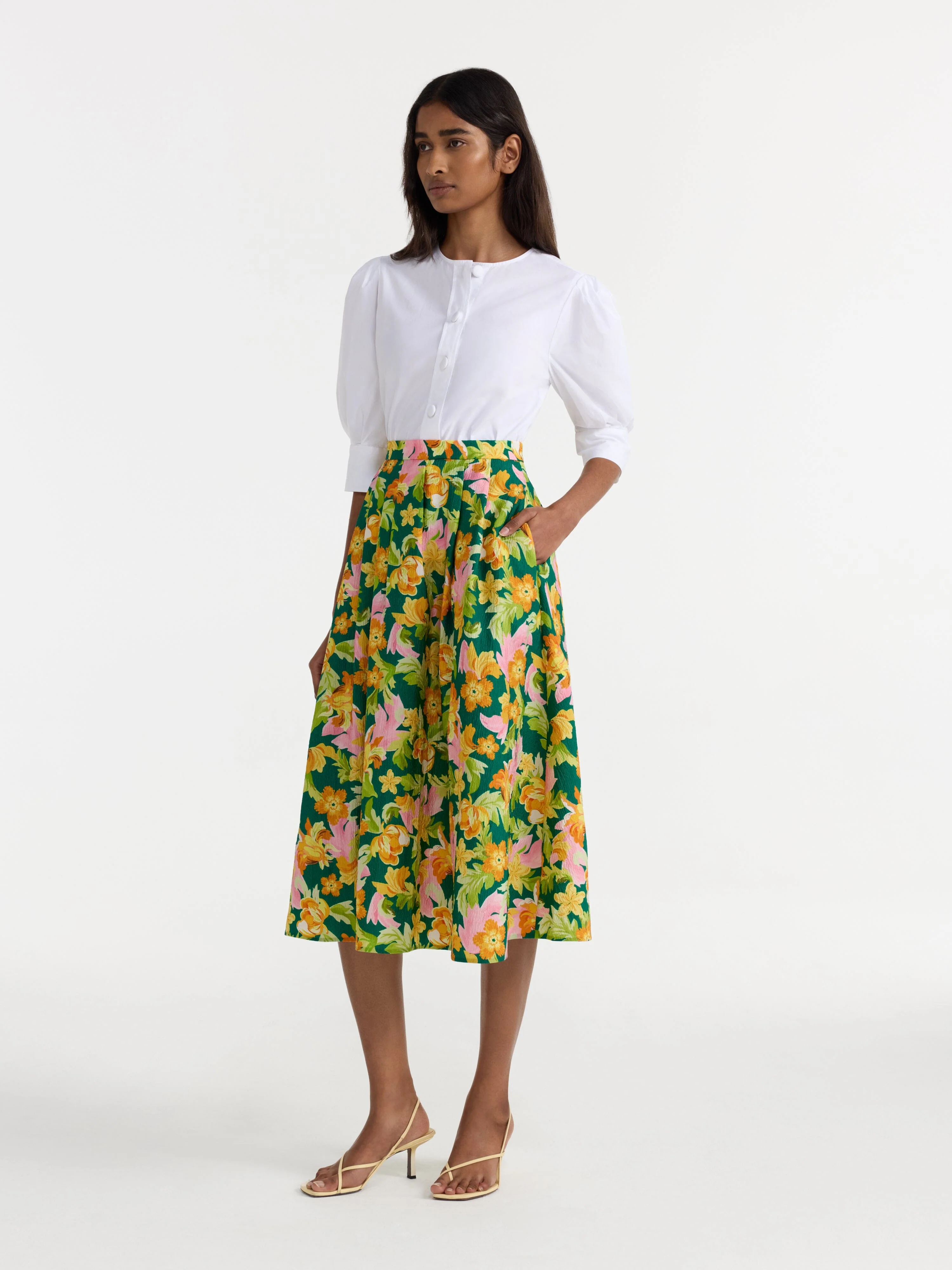 Naomi B Skirt in Bellis Tropical - Image 3