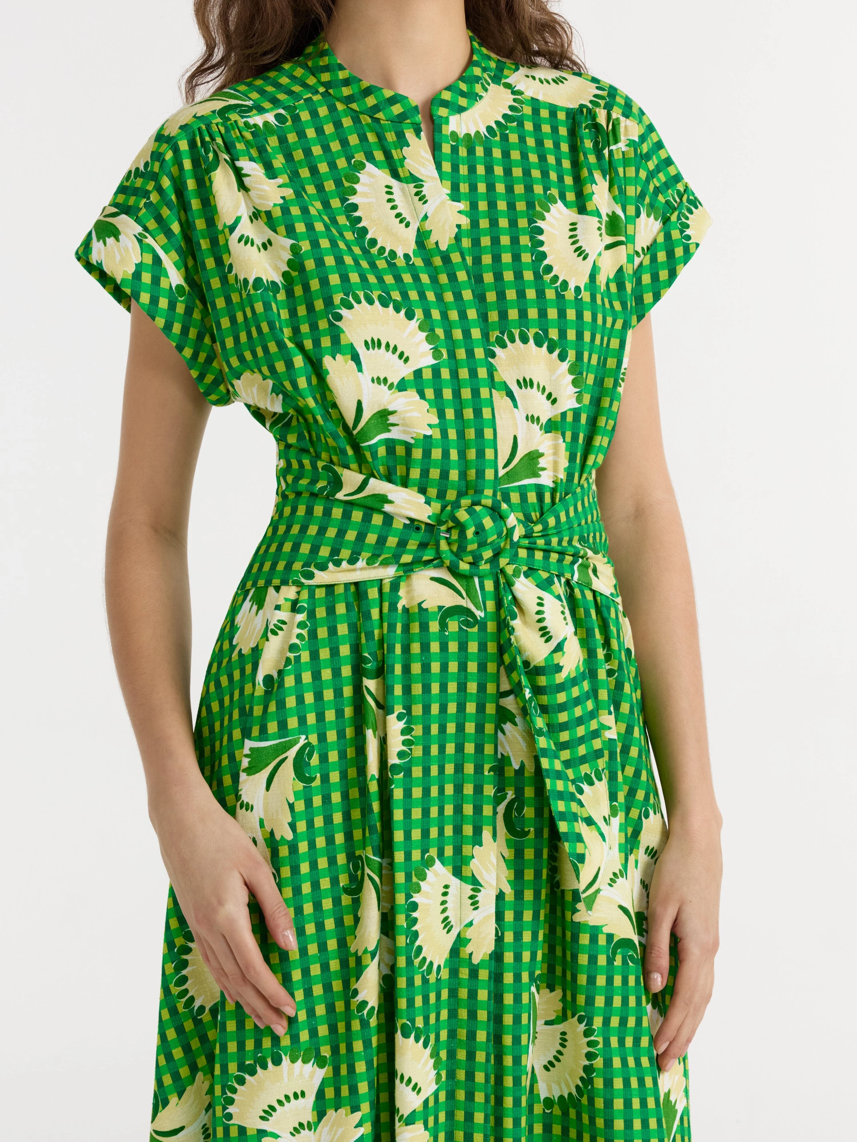 Neesha C Dress in Gingham Bloom - Image 4