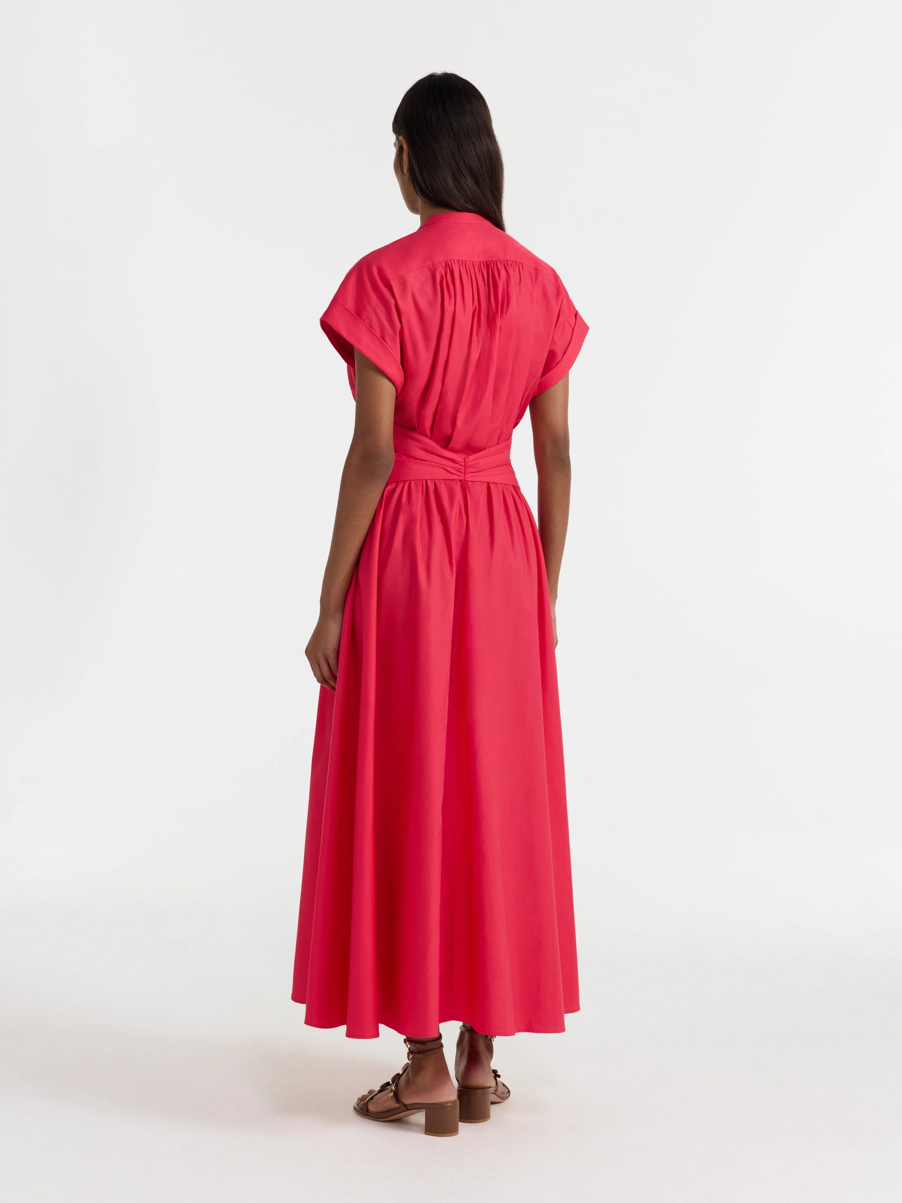 Neesha Dress in Cherry Pink - Image 4
