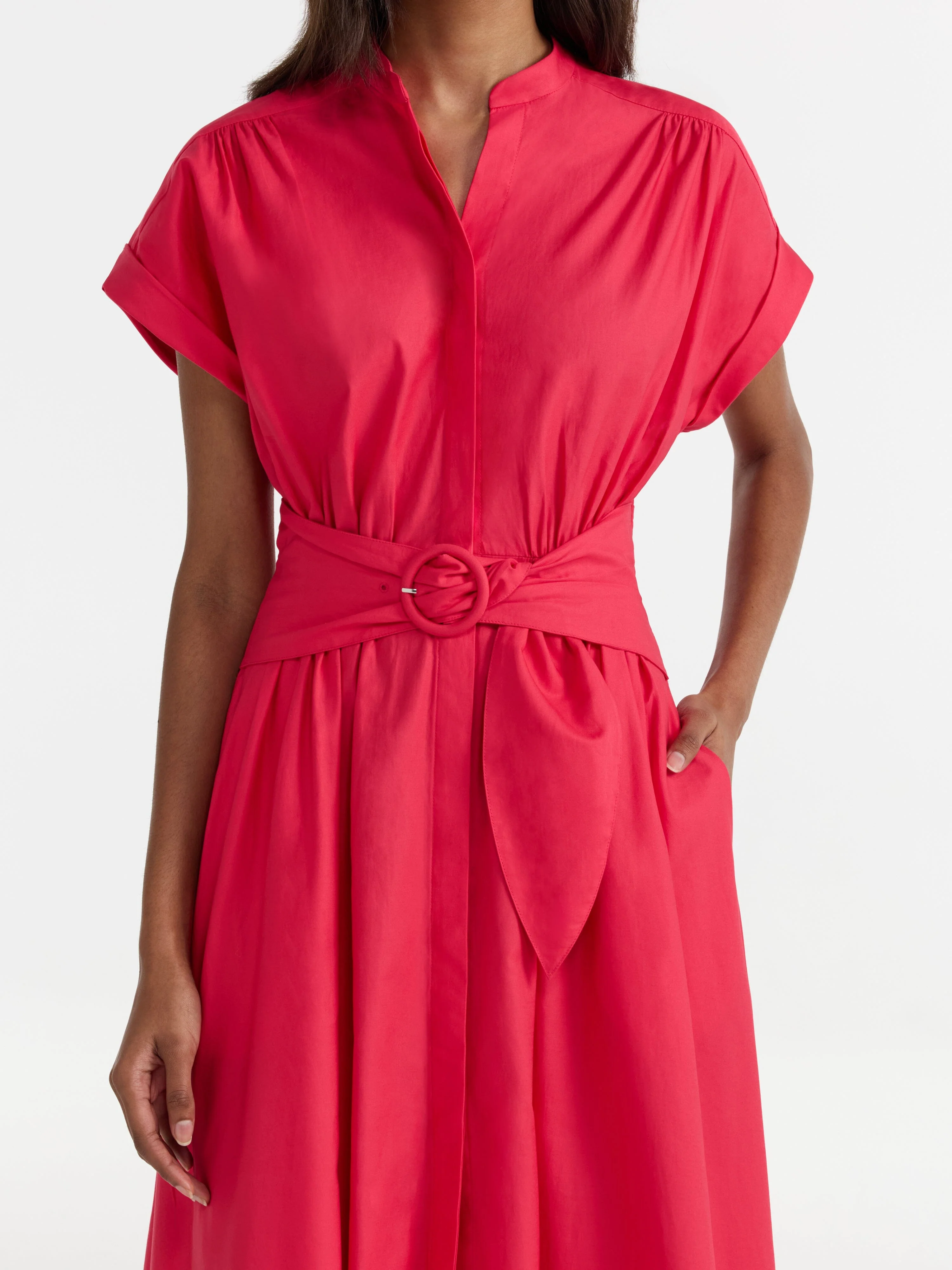 Neesha Dress in Cherry Pink - Image 5