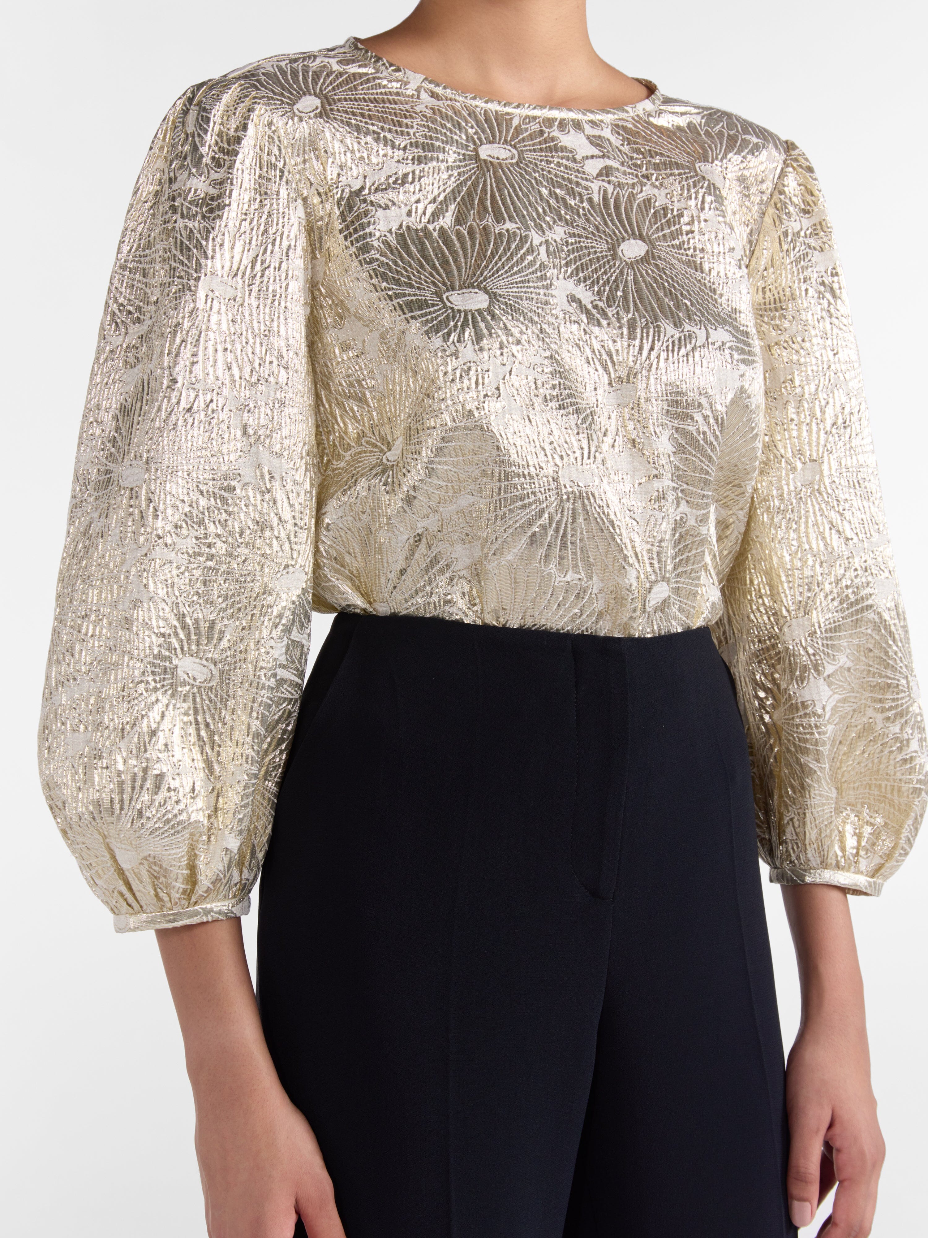 Ozzi Top In Pale Gold - Image 5