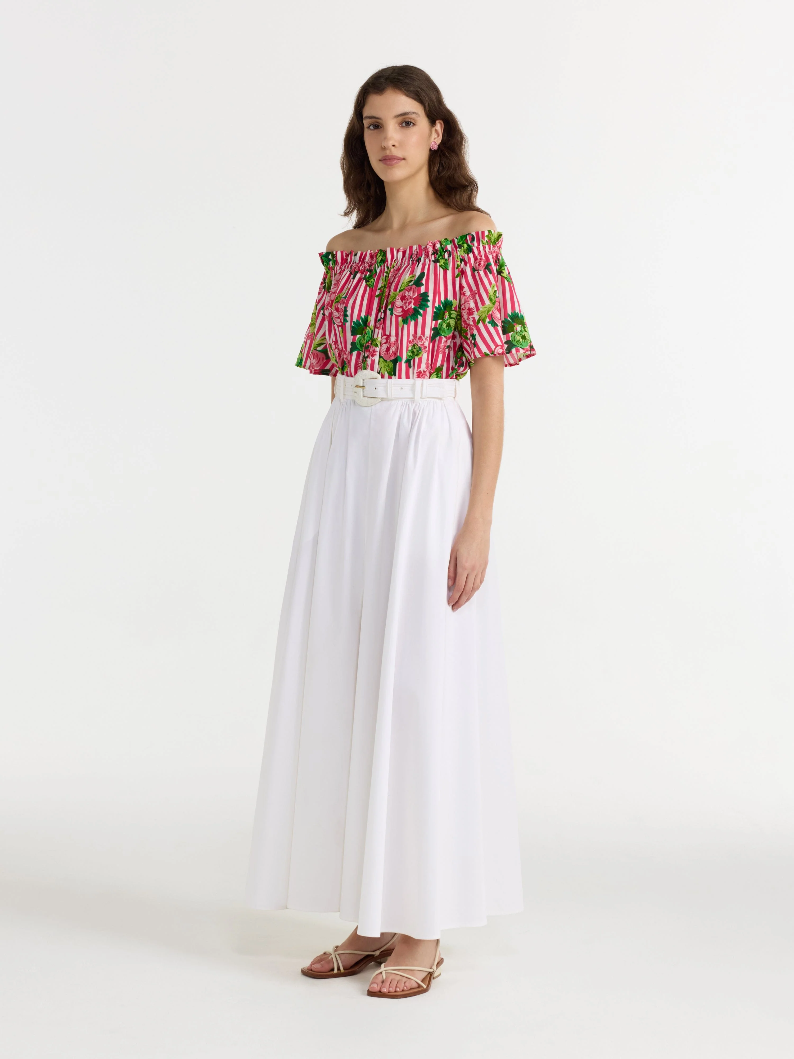 Tess Top in Pivoines Stripe - Image 3