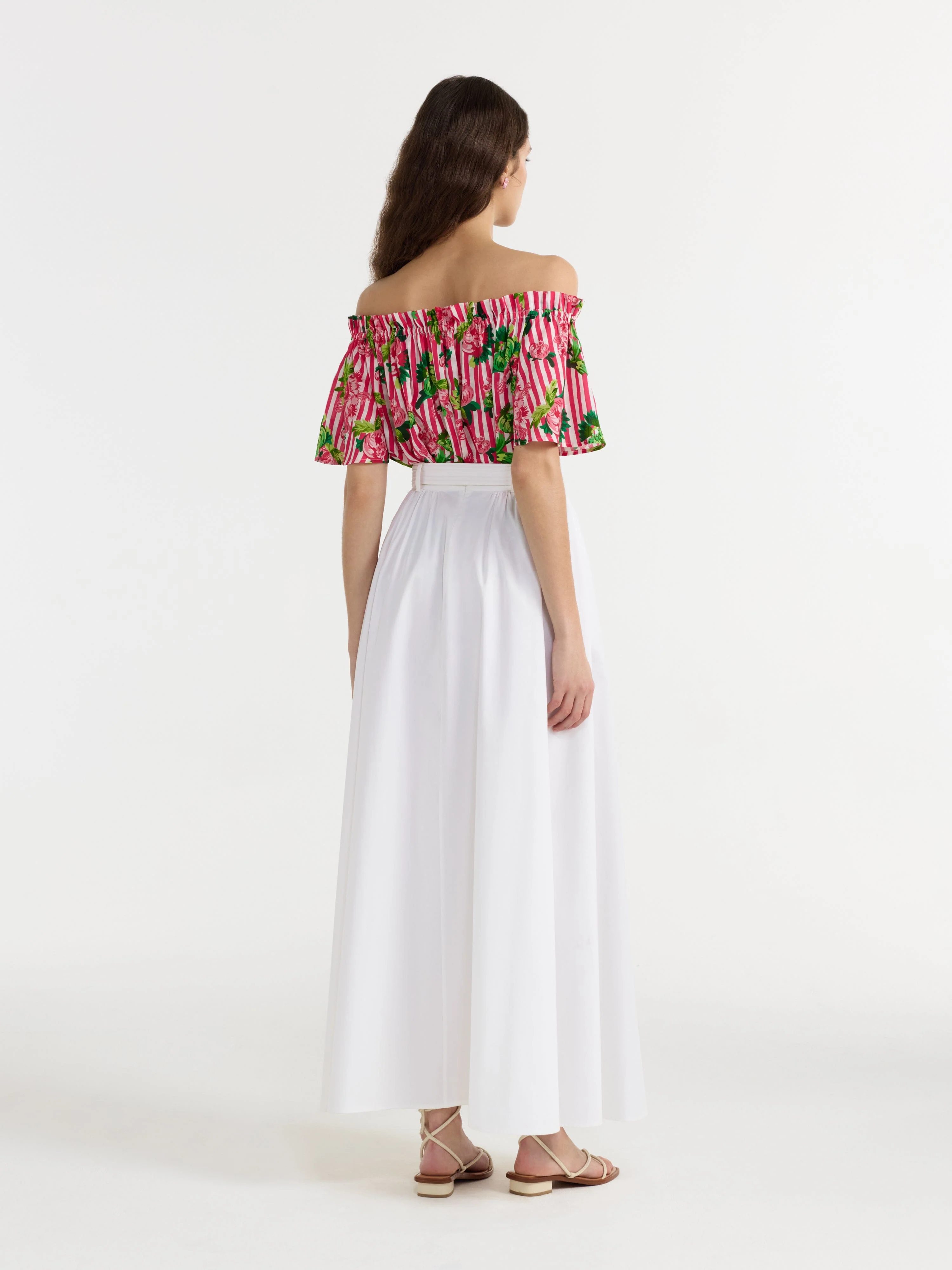 Tess Top in Pivoines Stripe - Image 4