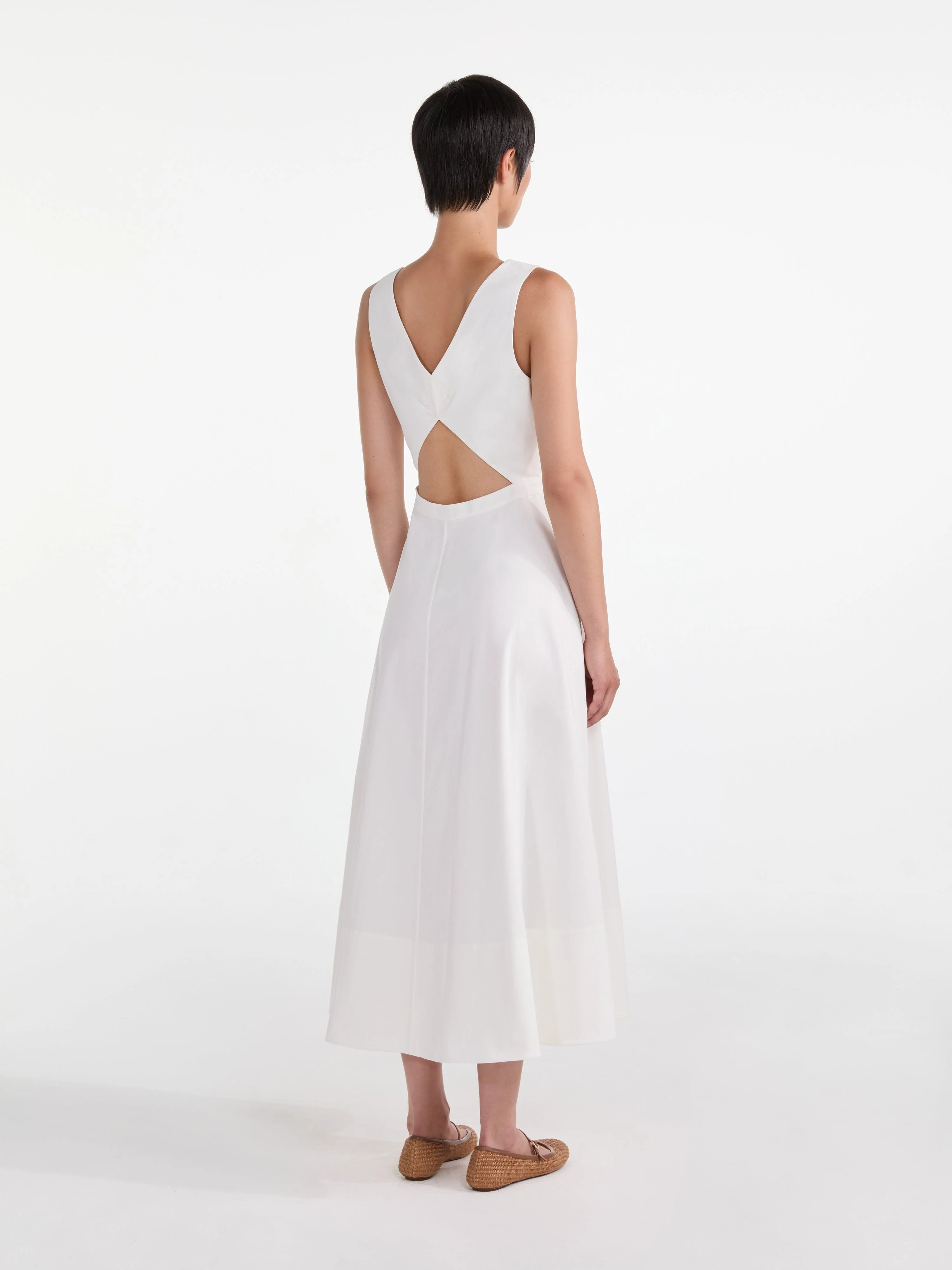 Zoey Cutout Dress in White - Image 4